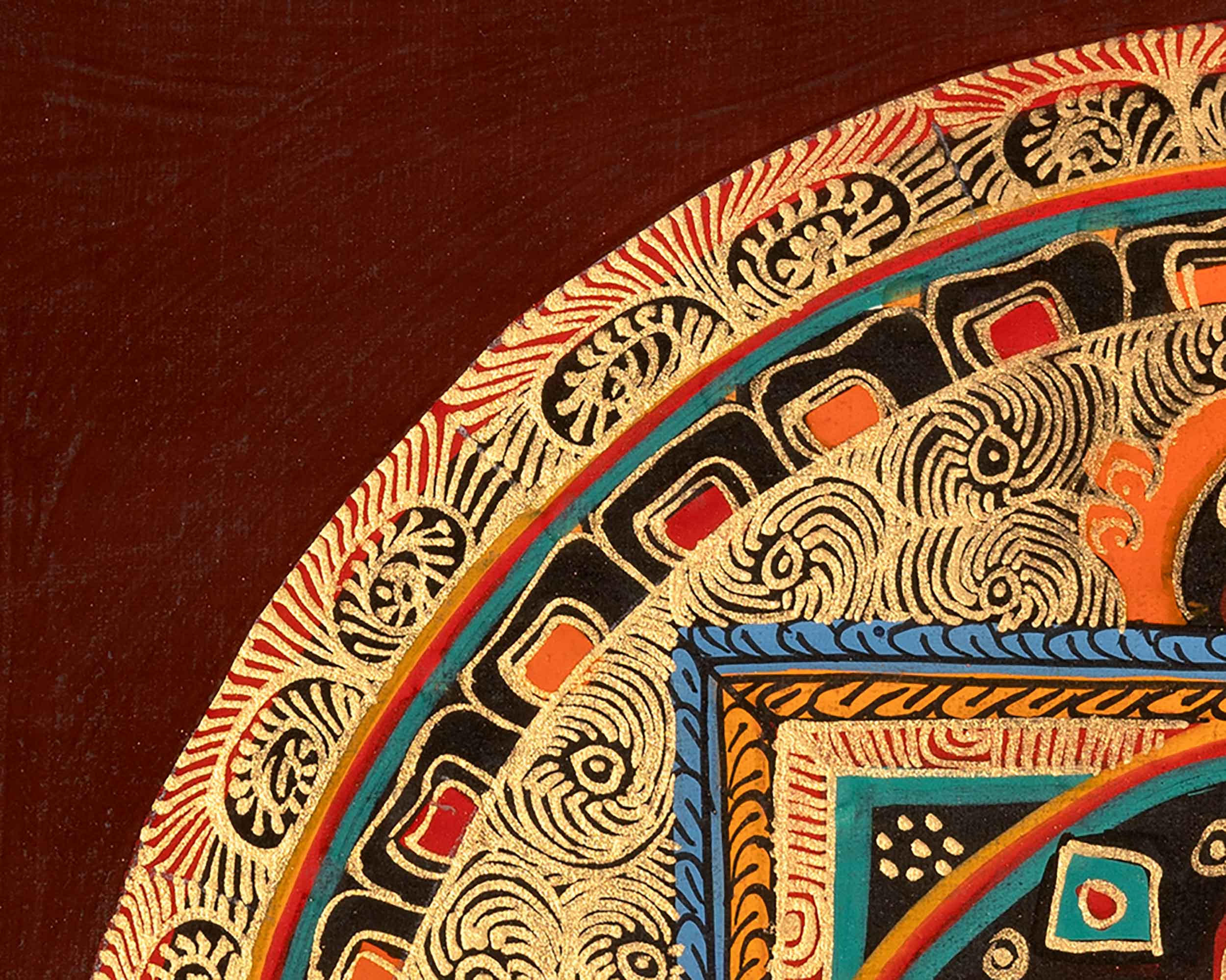 Traditional Mantra Mandala | Spiritual Symbolism for Enlightenment