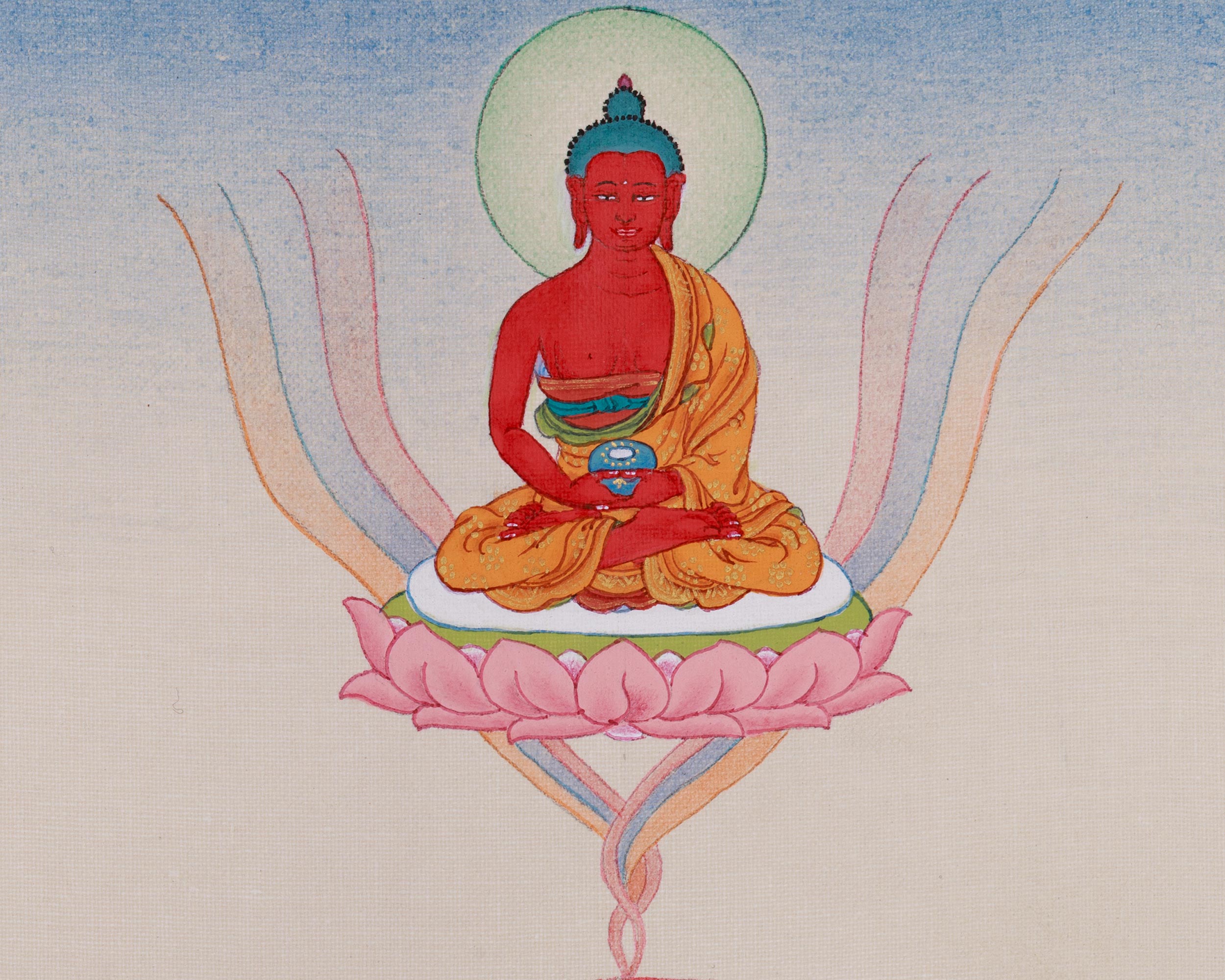 Hand-Painted Green Tara Protection Deity Thangka | Mother of Liberation