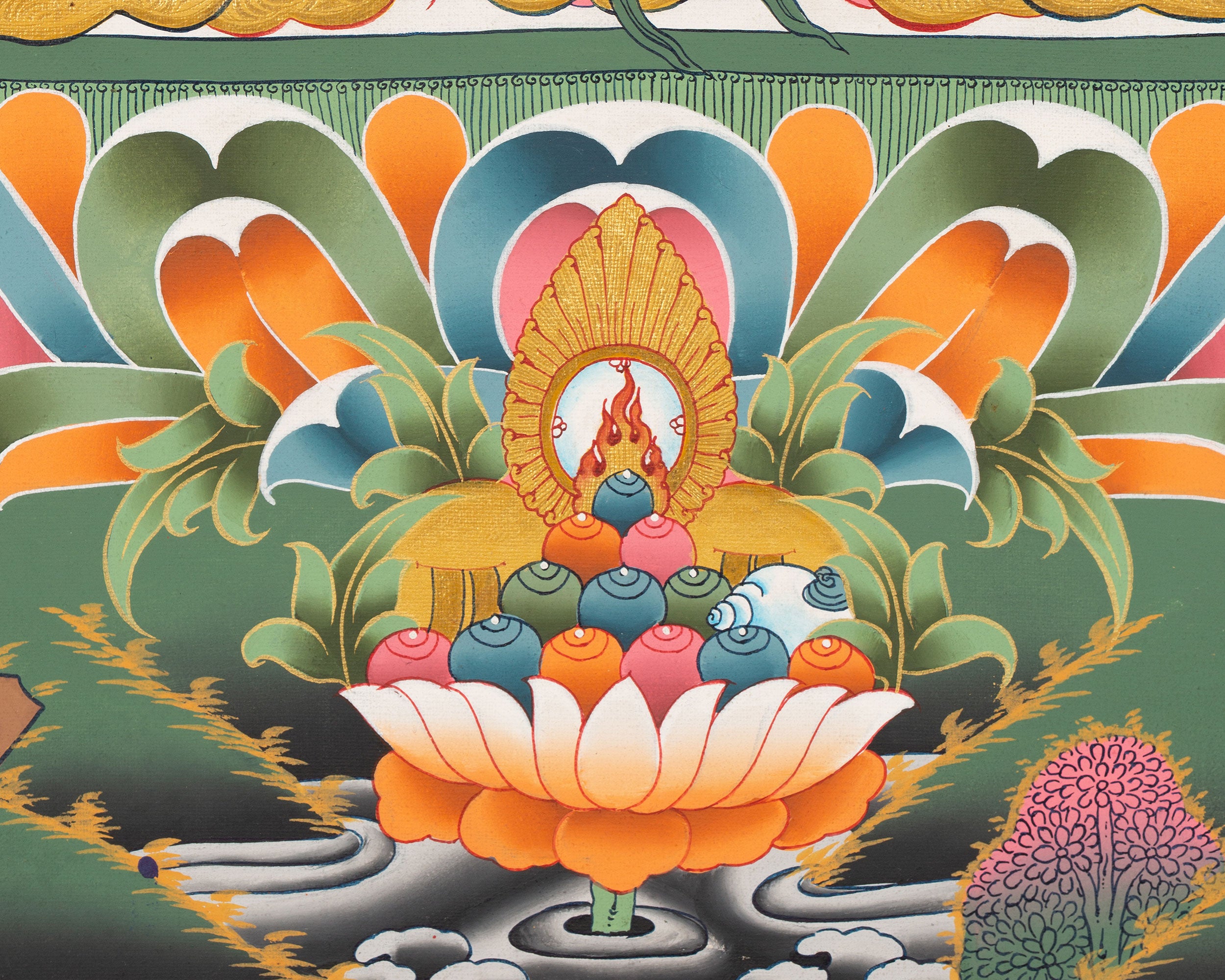 White Tara Thangka Painting | Female Bodhisattva Art