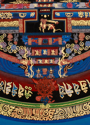 Mandala Kalachakra Thangka | Tibetan Buddhist Art of Cosmic Energy