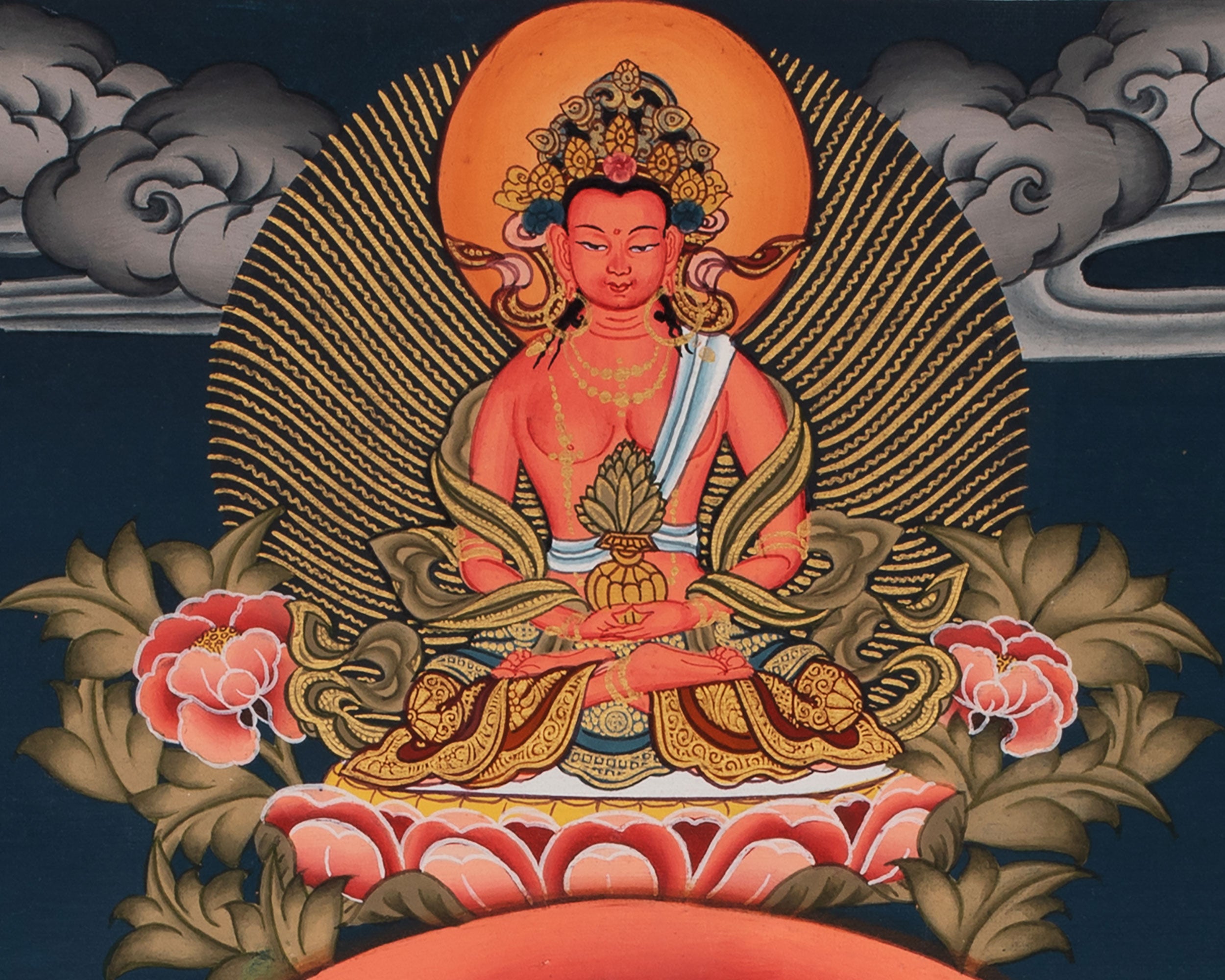 Large Arya Tara Tibetan Thangka | Mother Of Compassion And Wisdom