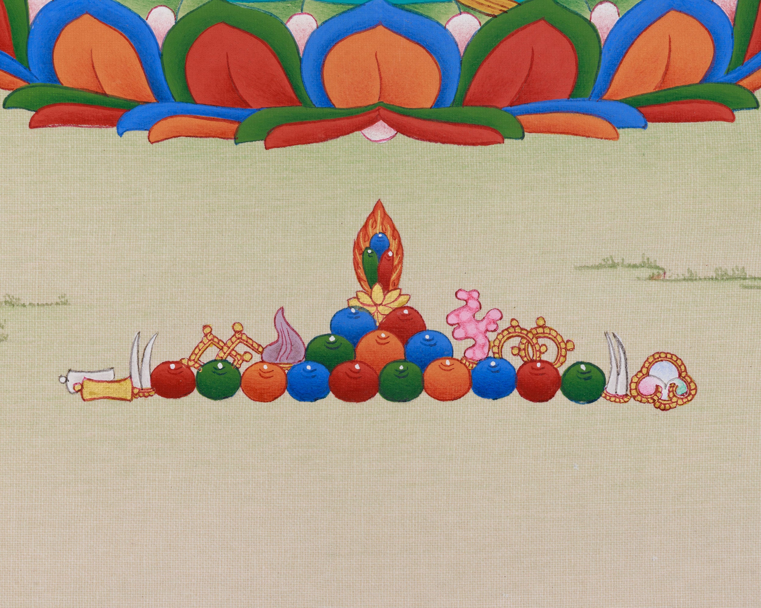 Vajrasattva Symbol of Purification Thangka | Enlightened Deity