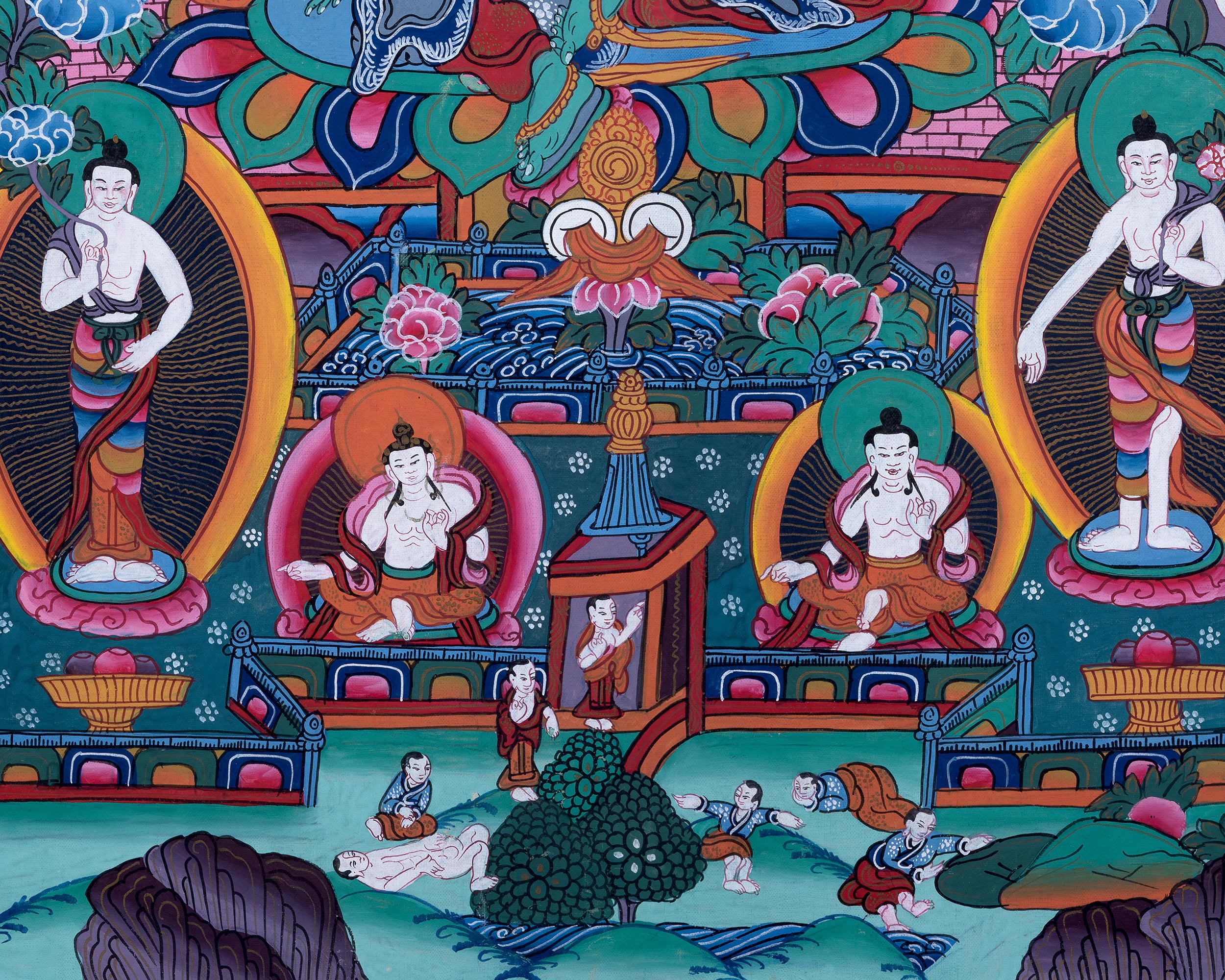 Old Green Tara Thangka, Traditional Wall Decors | Mother of Liberation