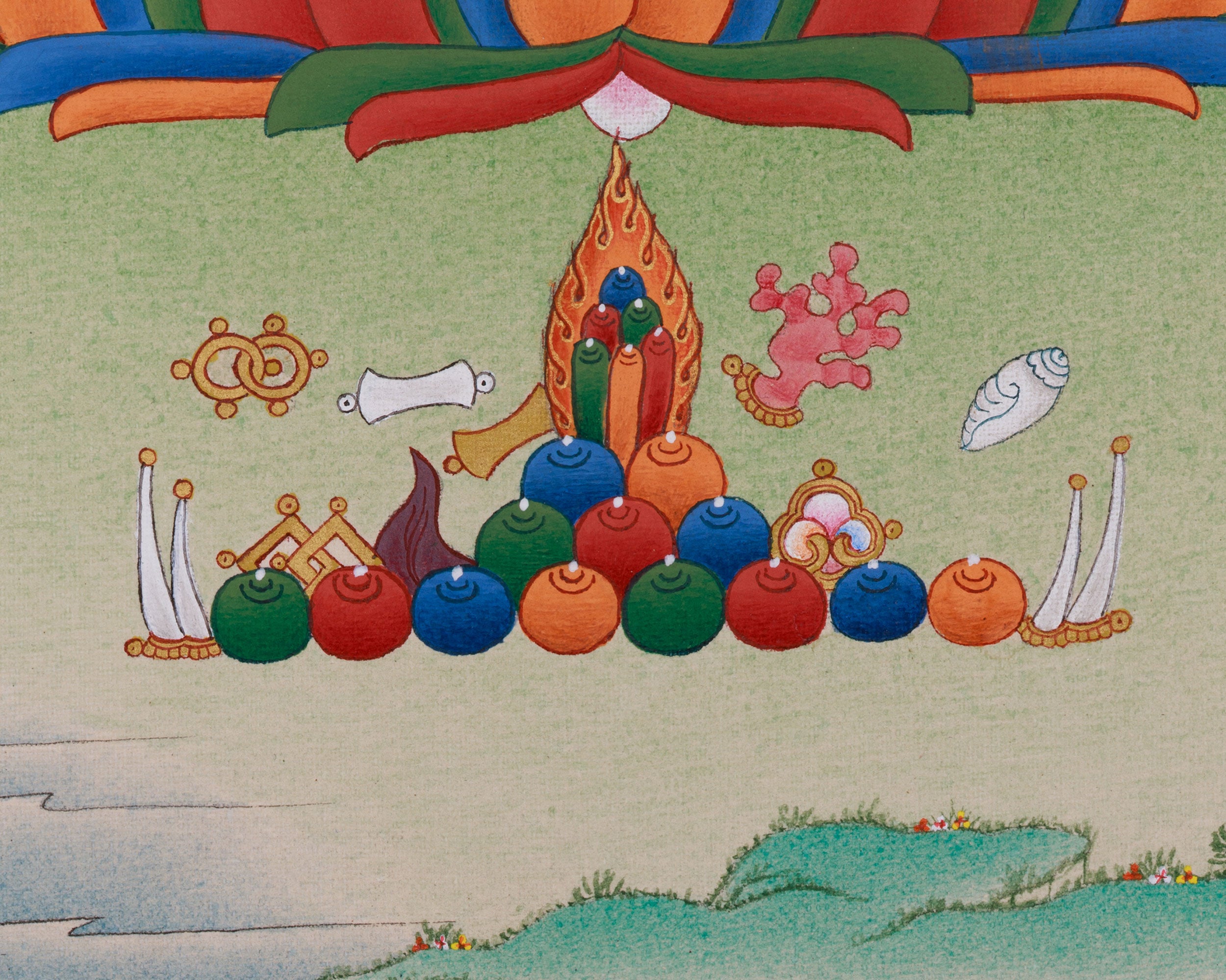 Enlightenment Symbol Vajradhara Thangka | Holder of the Thunderbolt