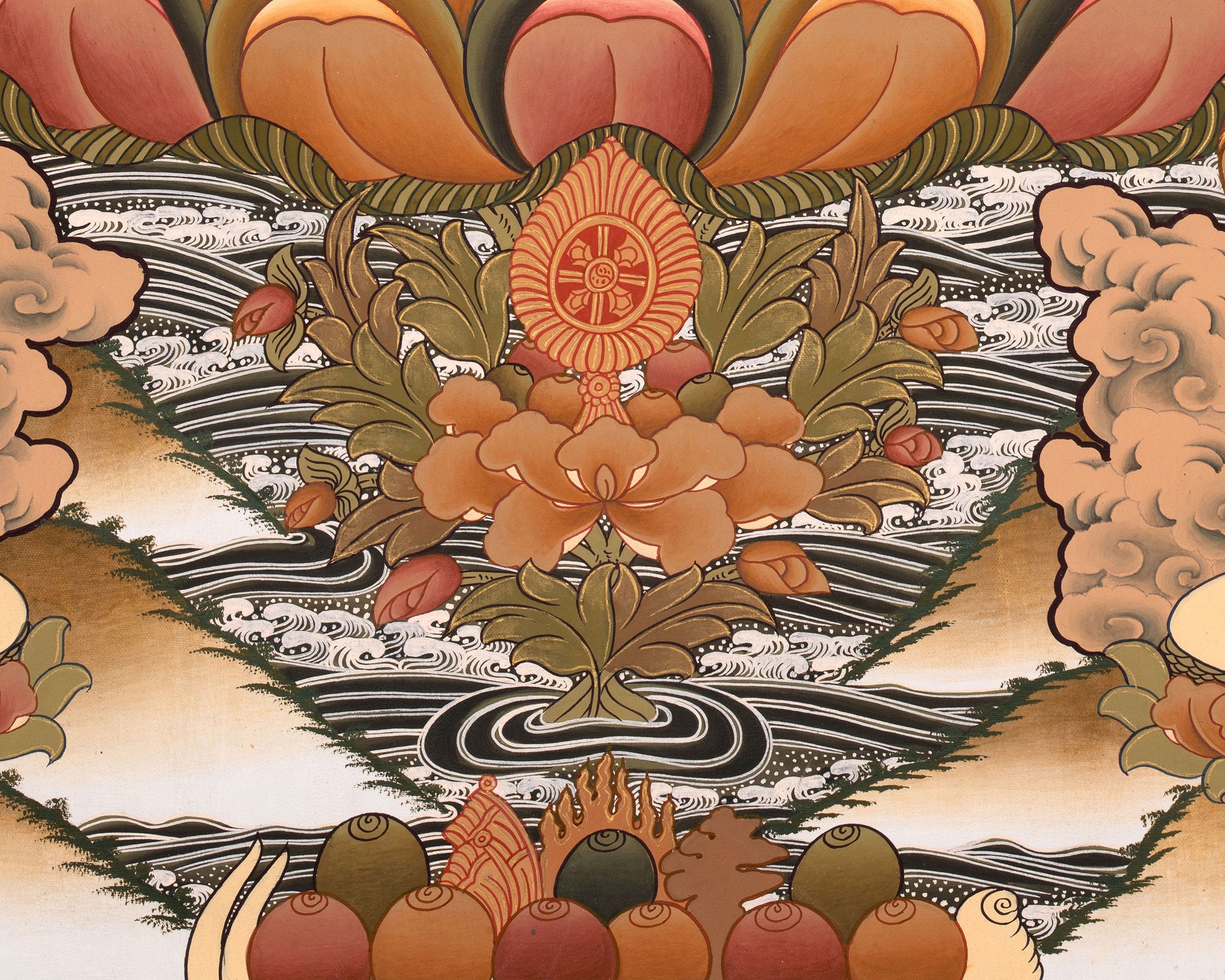 Healing Medicine Buddha Painting | Spiritual Protection and Well-Being