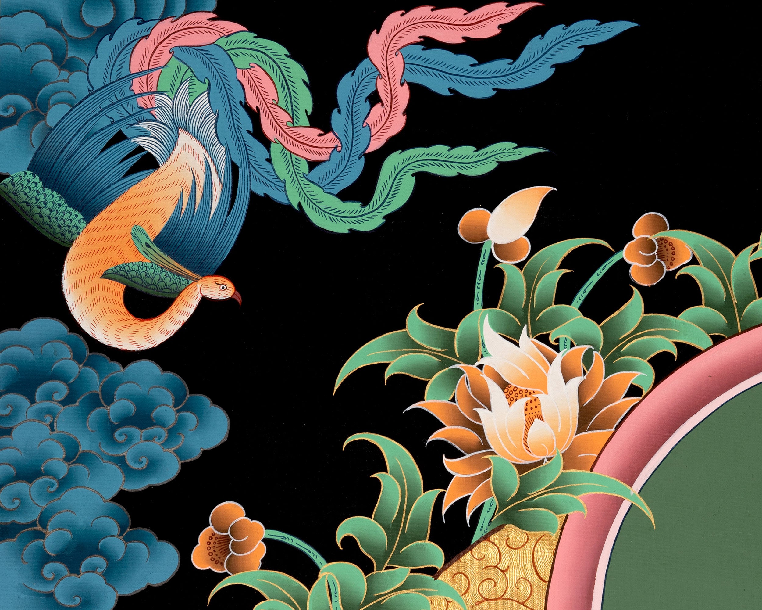 Religious Shakyamuni Buddha Thangka  | Buddhist Art | Wall Decors