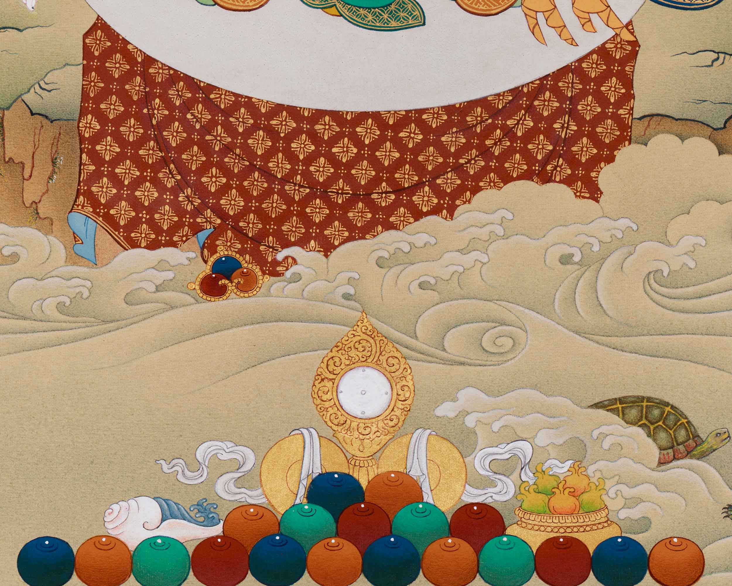 Traditional Seven-Eyed White Tara | The All-Seeing Goddess of Compassion and Long Life