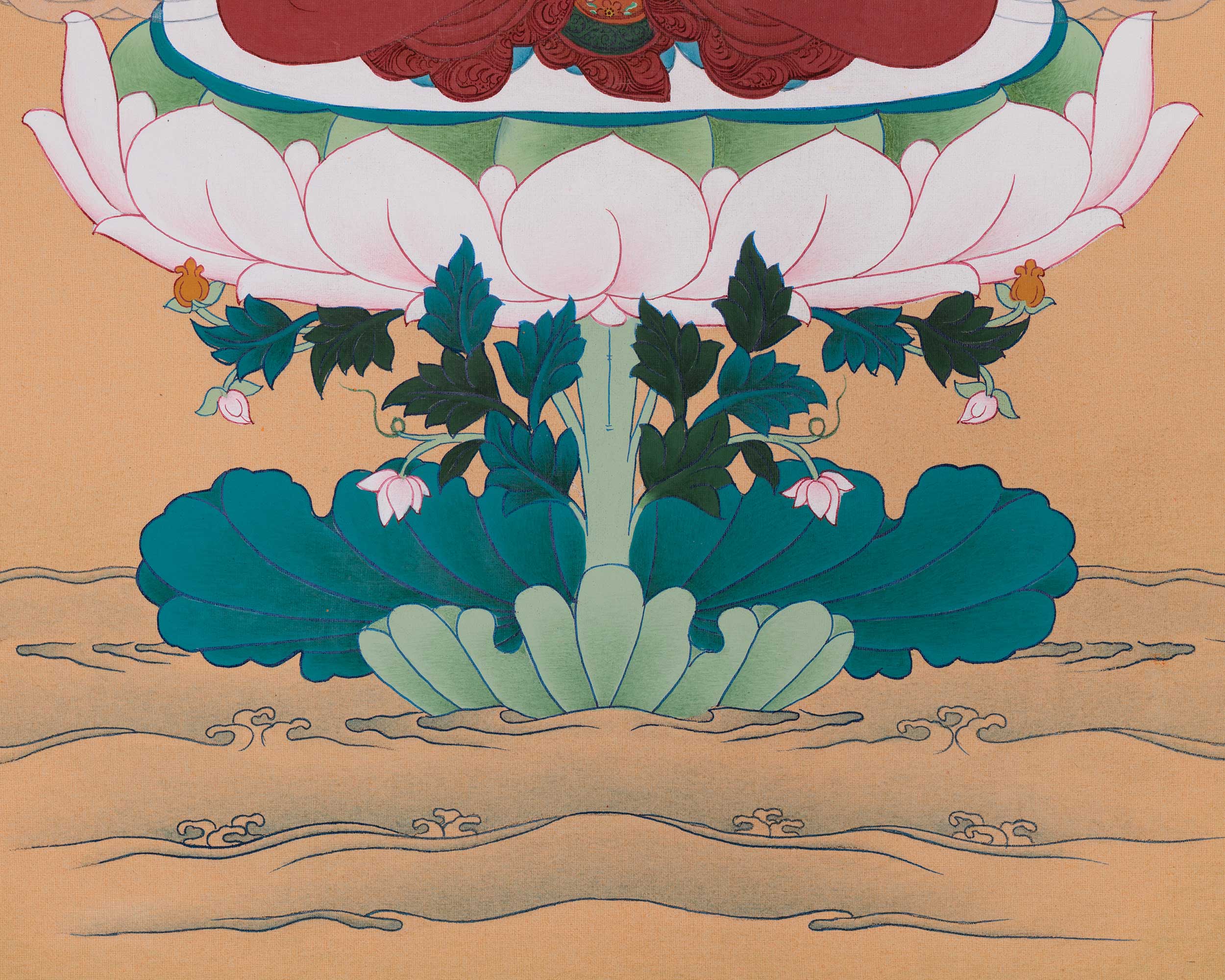 Thangka of Wisdom Deity Manjushri | Tibetan Buddhist Art for Clarity & Learning