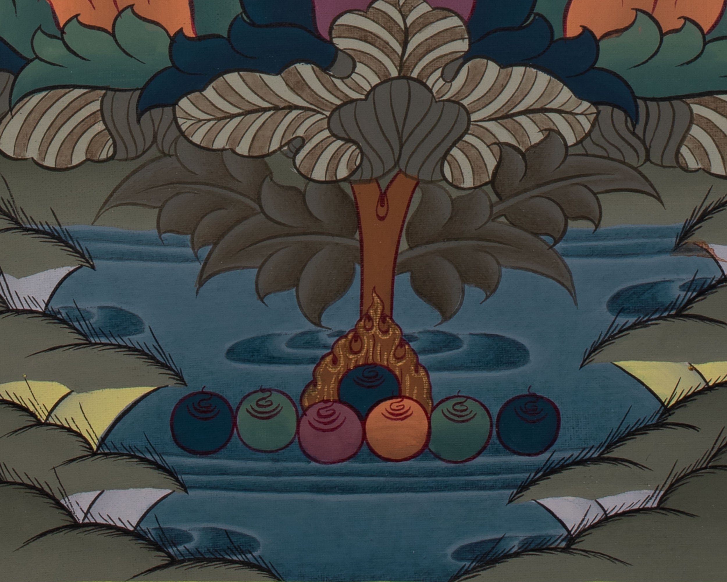 Original Hand-Painted White Tara Thangka | Goddess of Healing