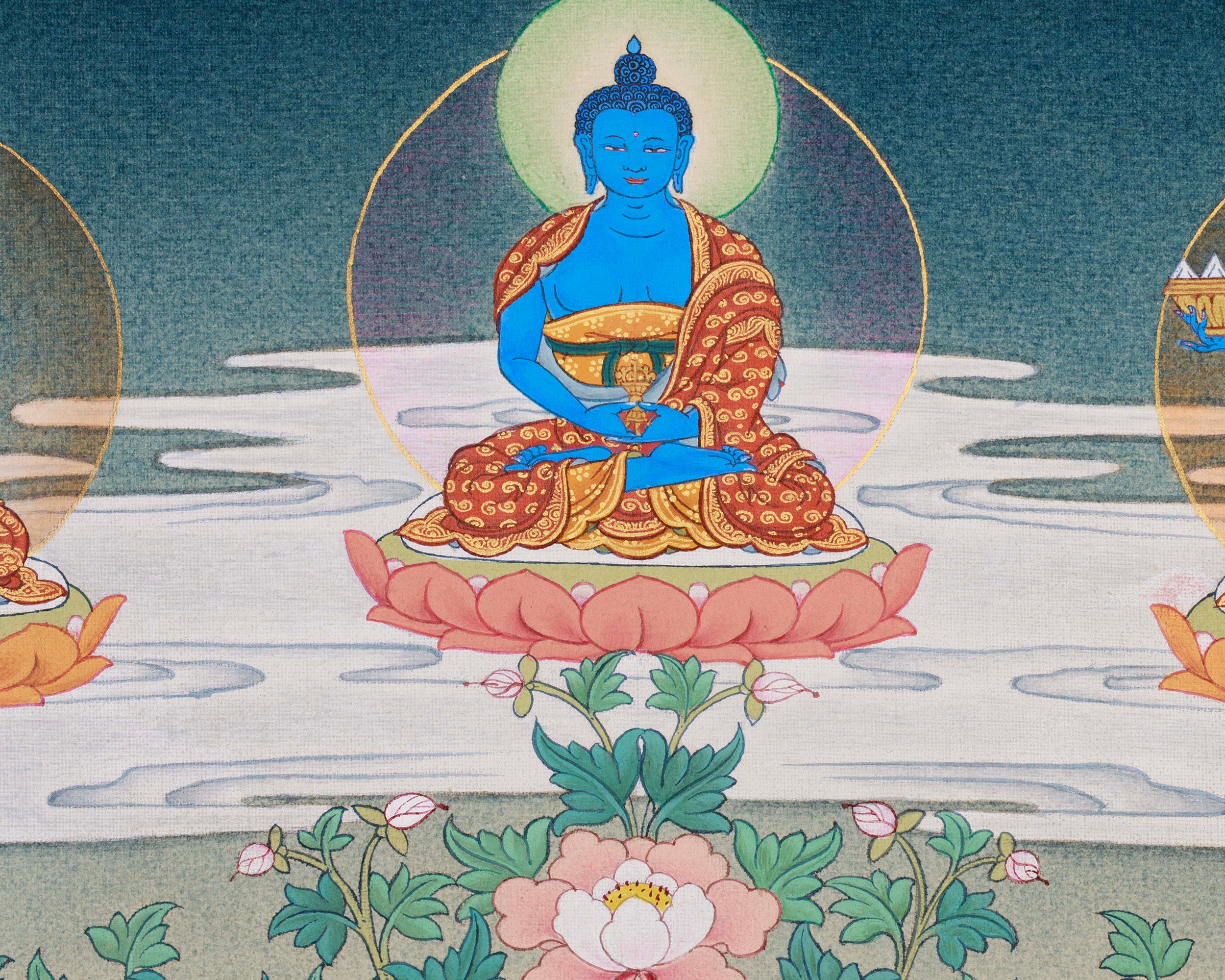 Authentic 35 Buddha Thangka | Tibetan Buddhist Painting for Self-Purification and Enlightenment