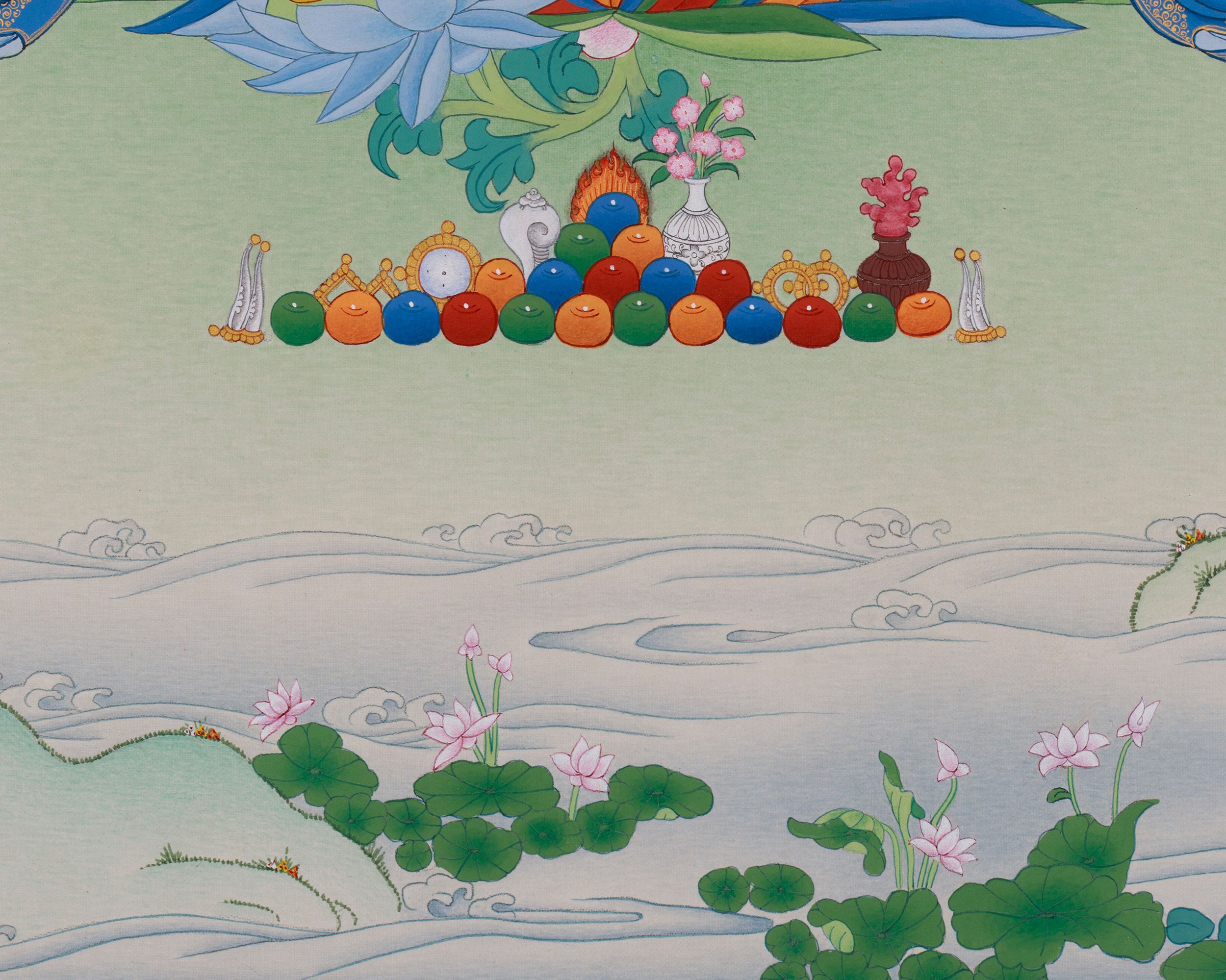 Spiritual Bodhisattva Green Tara Thangka | Mother of Liberation