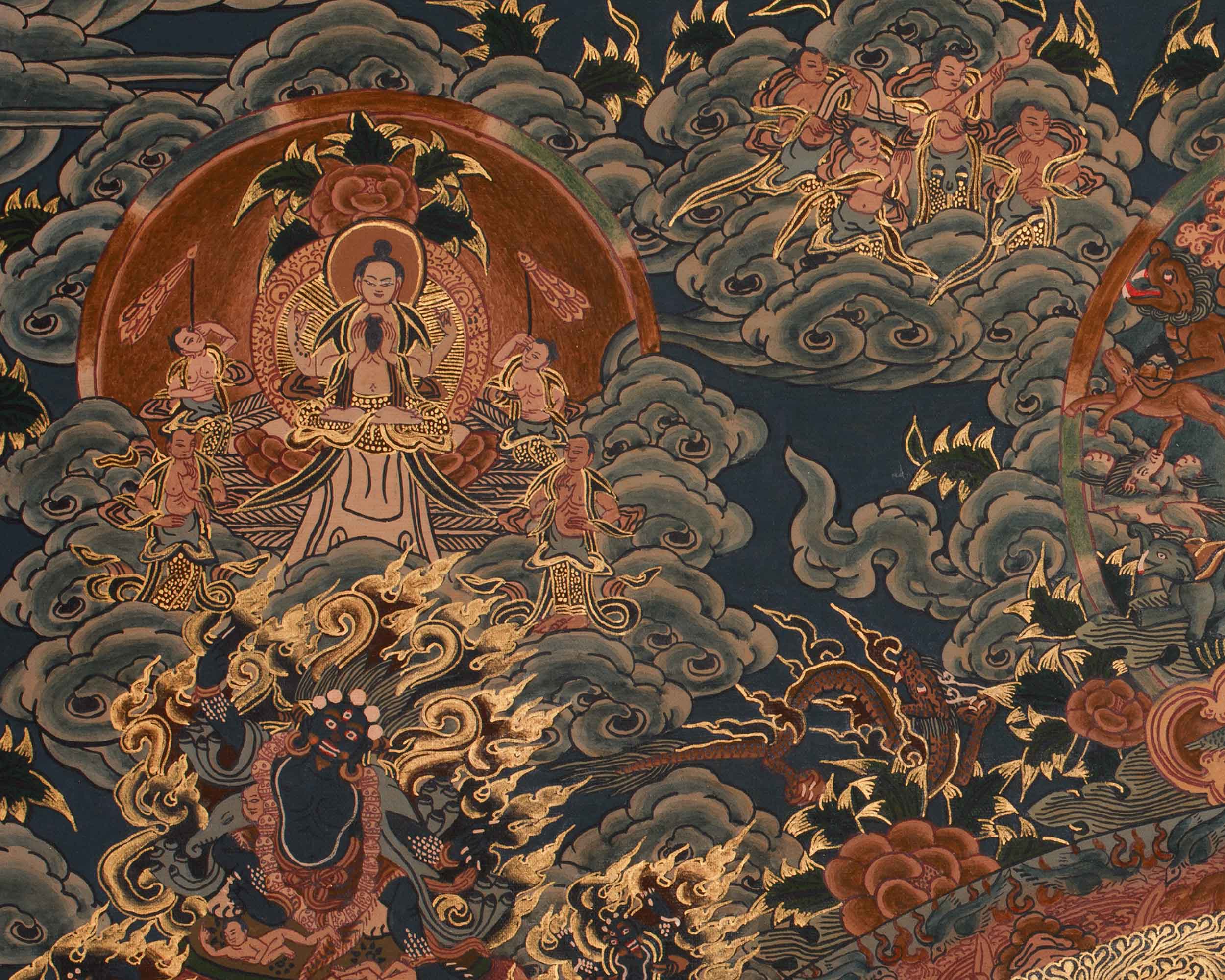 Sacred Buddha Mandala Artwork | Symbol of Enlightenment & Cosmic Balance