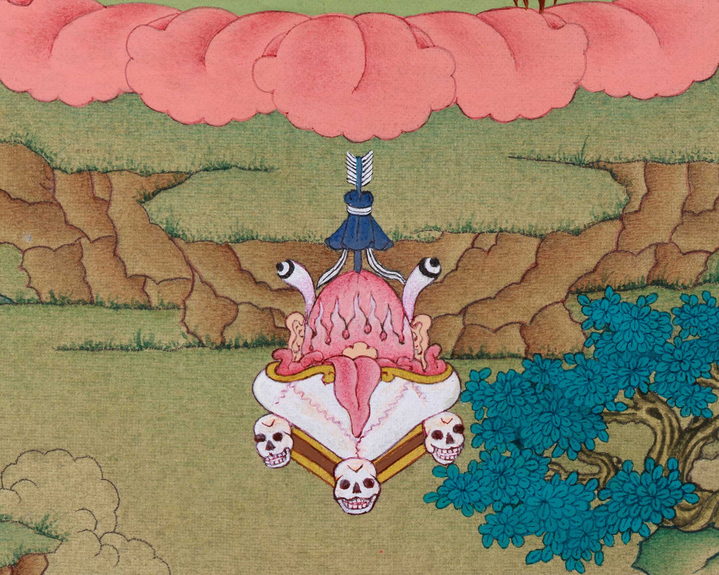 Small Vajrabarahi, Wrathful Vajrayogini Thangka