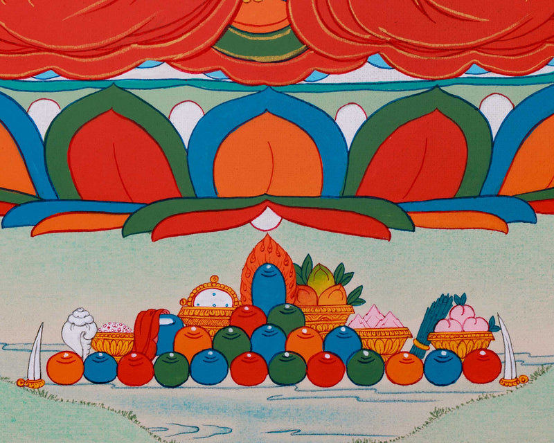 Tibetan Style Vajradhara Thangka Painting