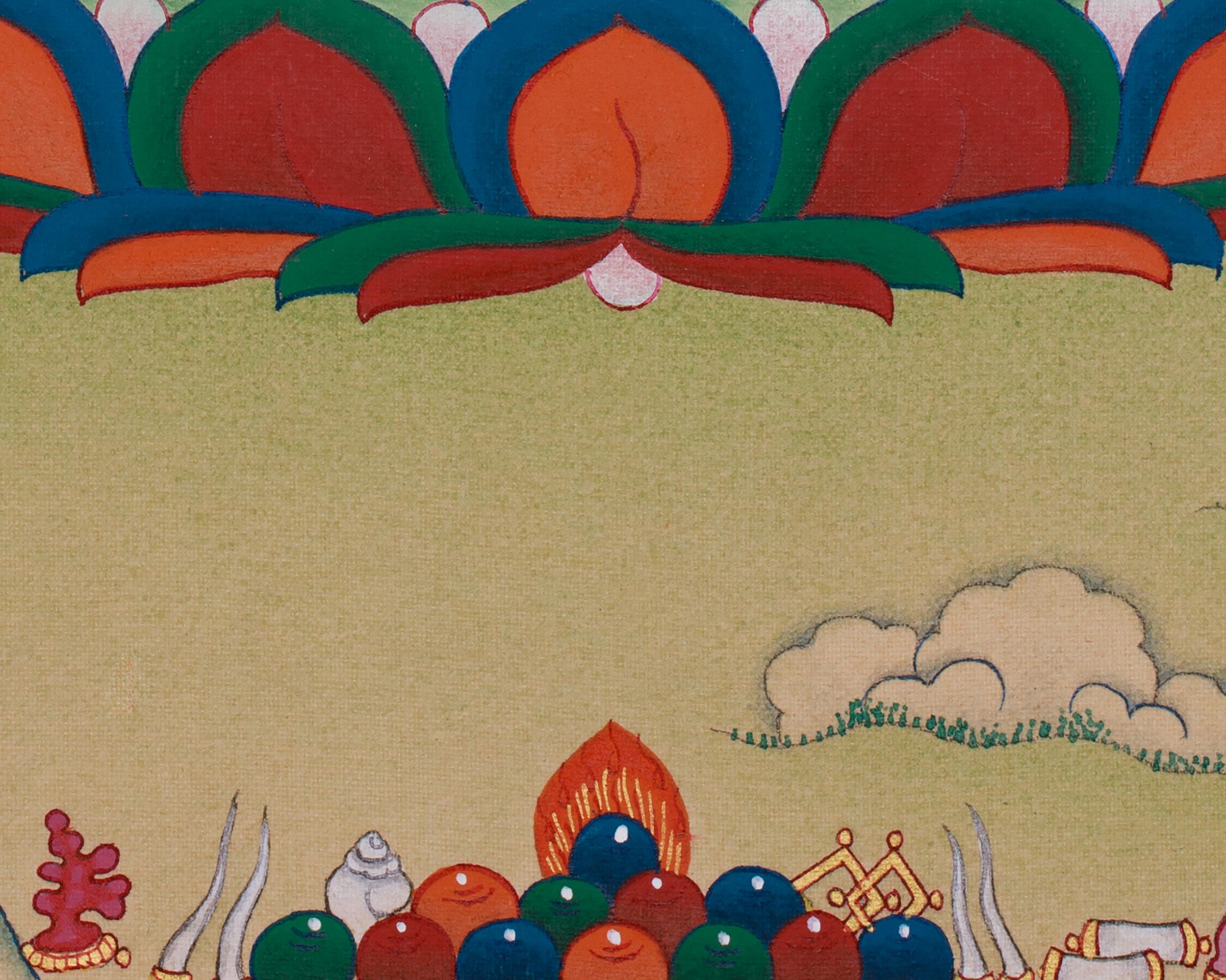 Four-Armed Avalokiteshvara, Compassion Buddha | Tibetan Bodhisattva of Mercy