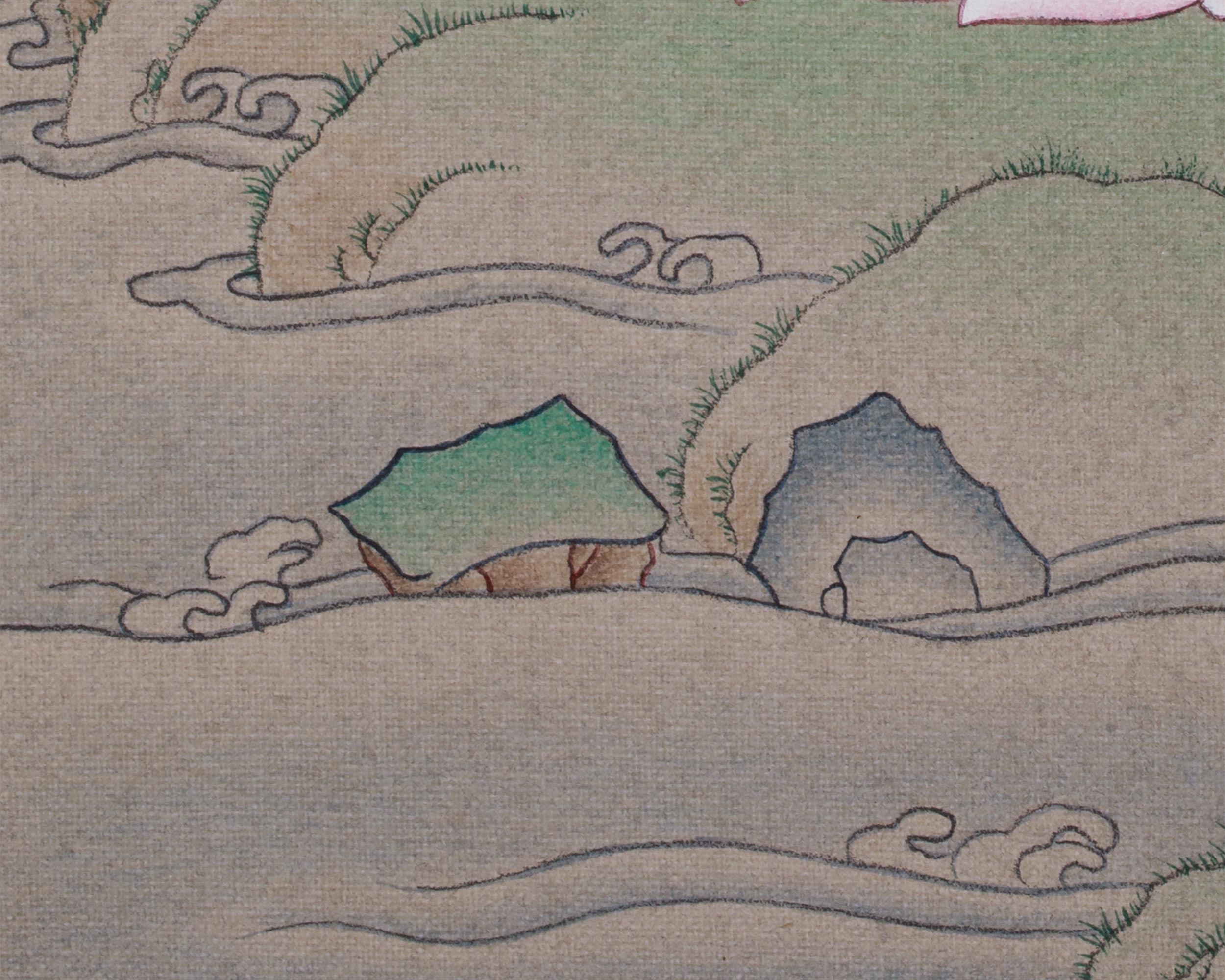 Primordial Buddha Vajrasattva | Mini Thangka of Healing and Purification