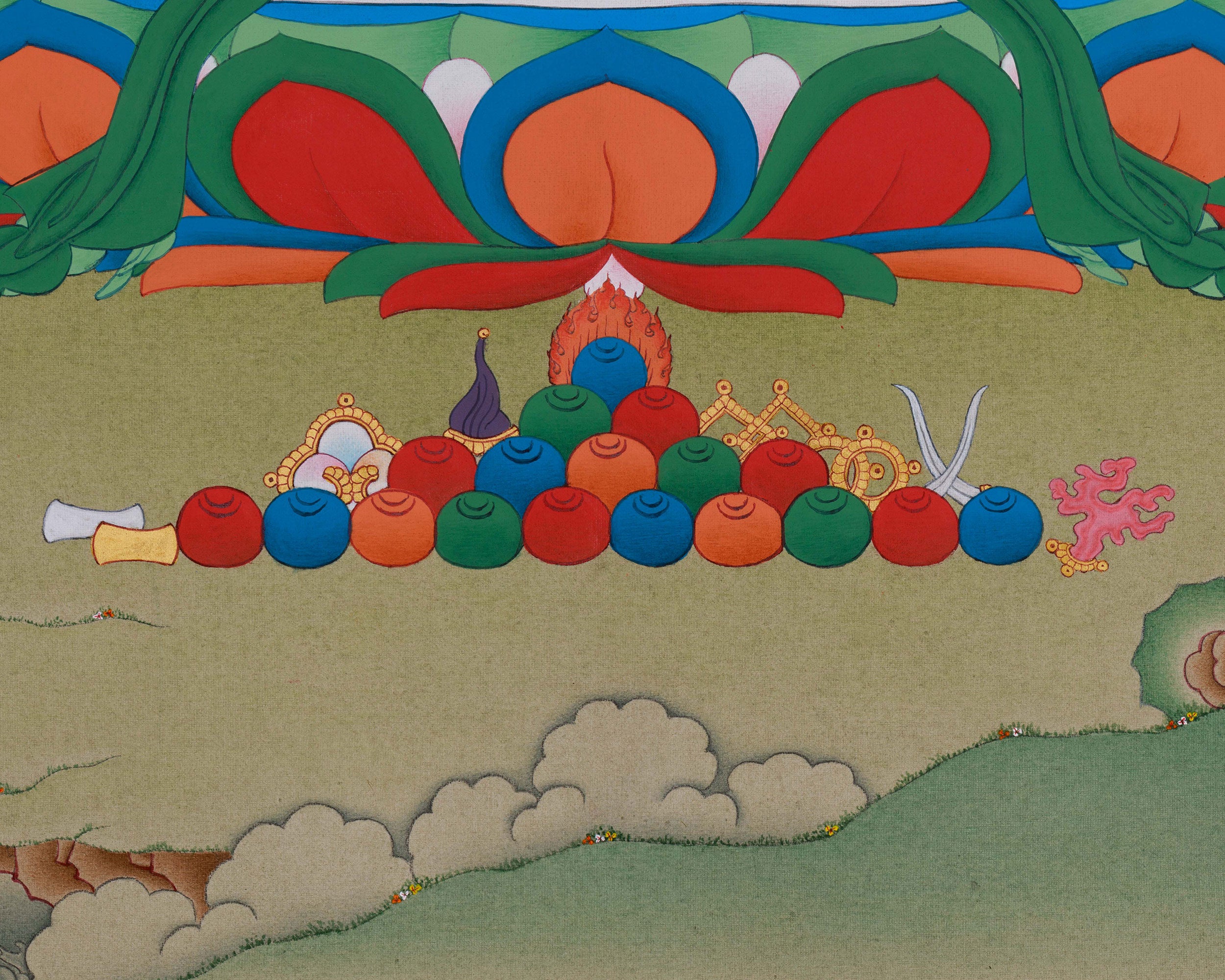 Sacred Mitrupa Thangka | Embodiment of Mirror-like Wisdom in Buddhist Art
