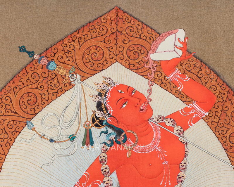 Vajrayogini-Kurukulla Set | Vajrayana Dakini Art | Thangka Prints for Meditative Practice