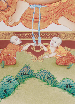 Laughing Buddha Canvas Print | A Symbol of Joy, Prosperity, and Abundance