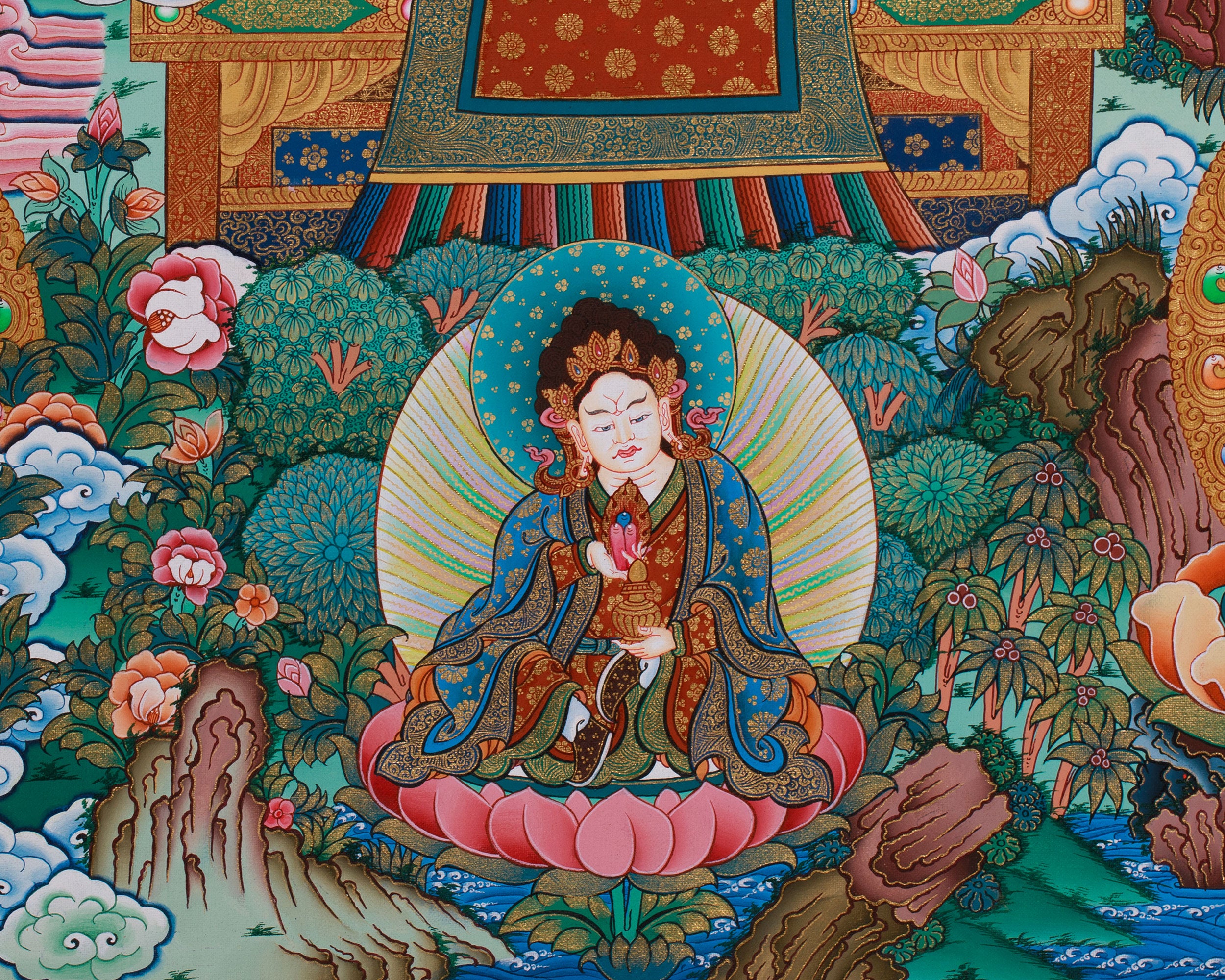 Eight Medicine Buddha Thangka | Divine Assembly of Healing Deities