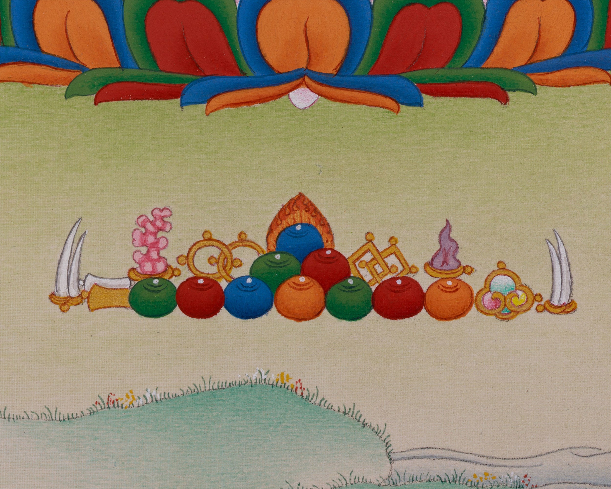 Thangka of White Tara, Goddess of Longevity | A Sacred Symbol of Peace and Health