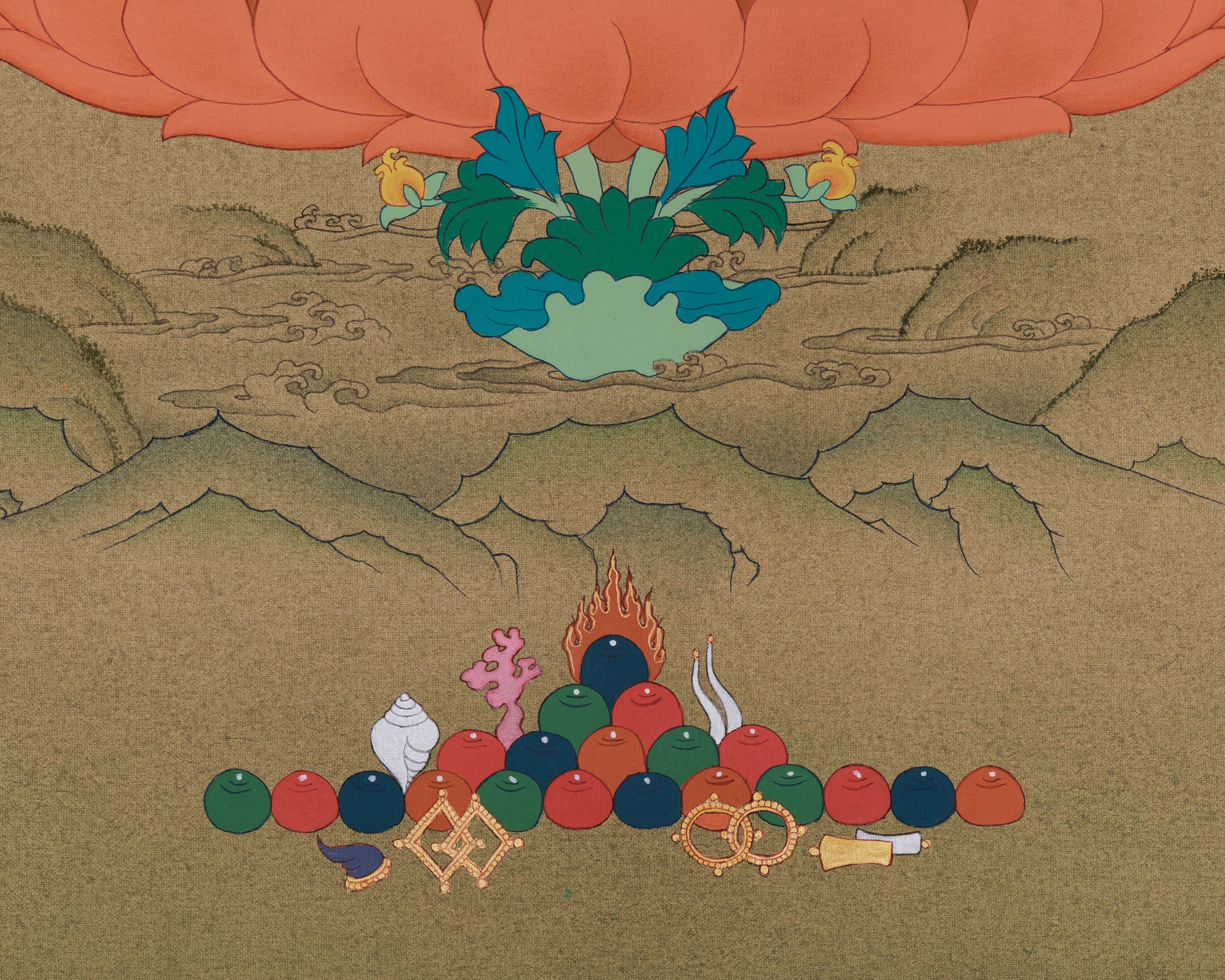 Traditional Chenrezig Artwork | Thangka of the Bodhisattva of Compassion