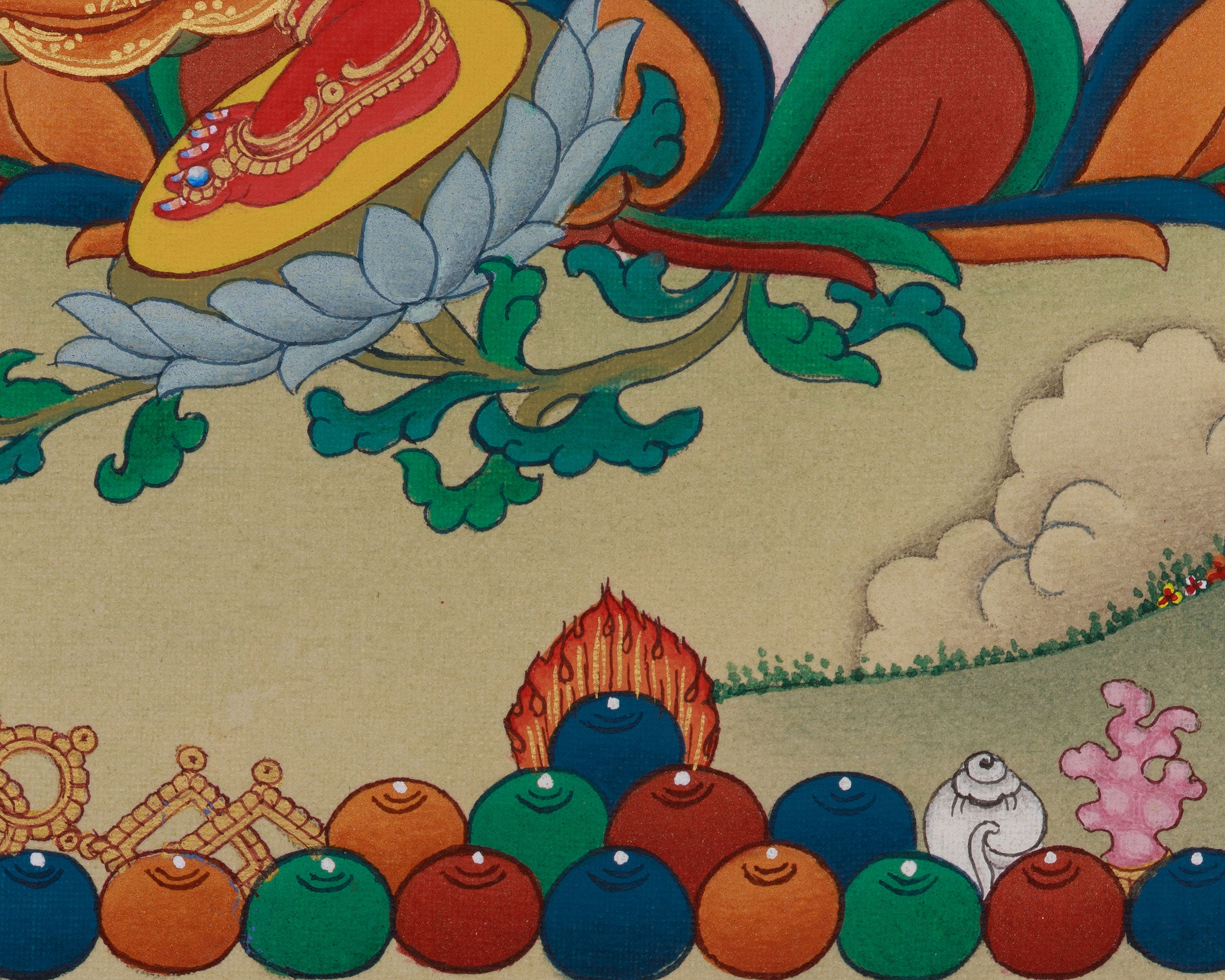Vajrayana Deity Red Tara Thangka | Tibetan Deity of Compassionate Power