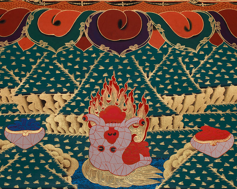 Destroyer of Death, Yamantaka in Golden Splendor | Majestic Vanquisher