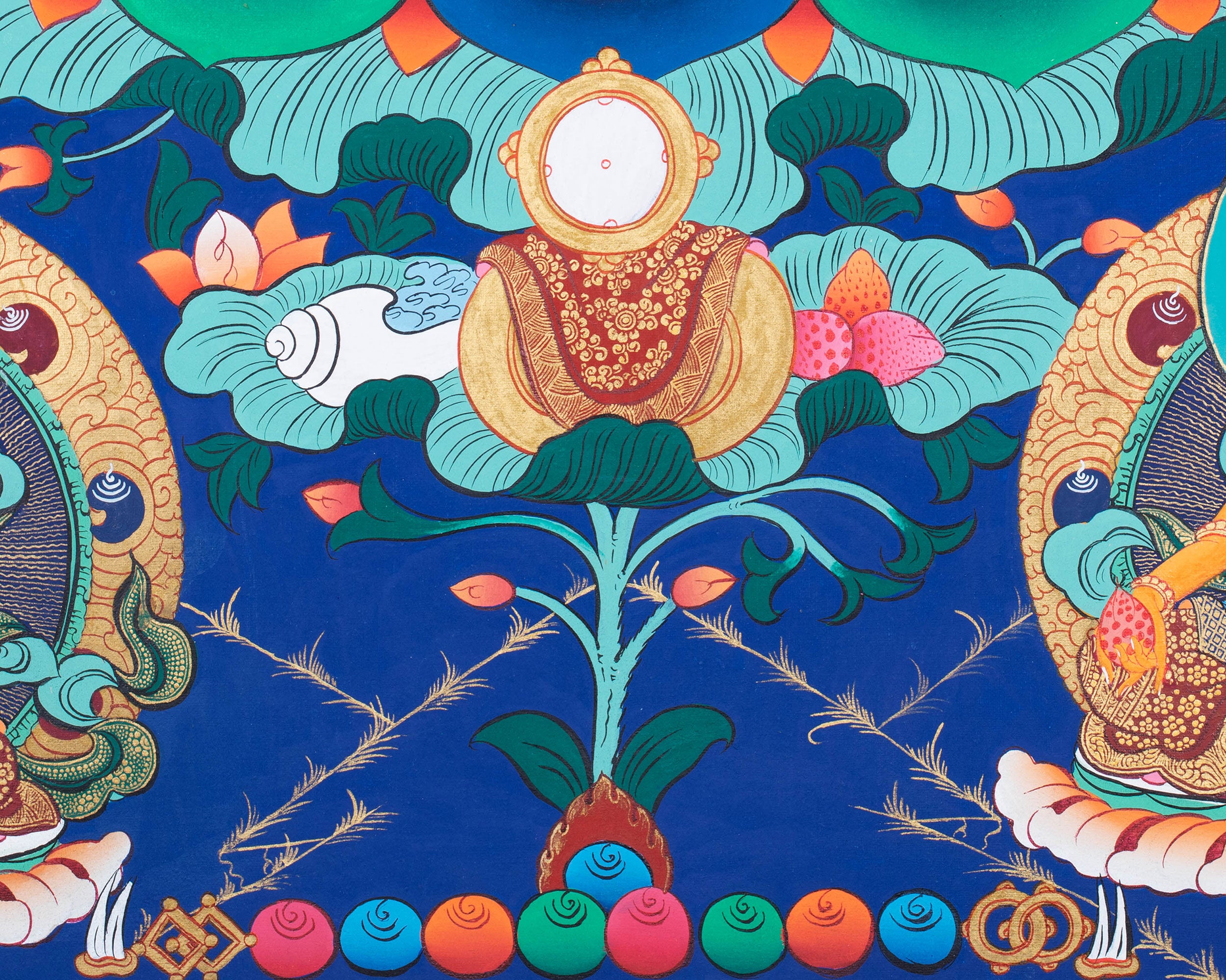 Tibtetan Wrathful Deity | Vajrapani Thangka for Protection and Transformation