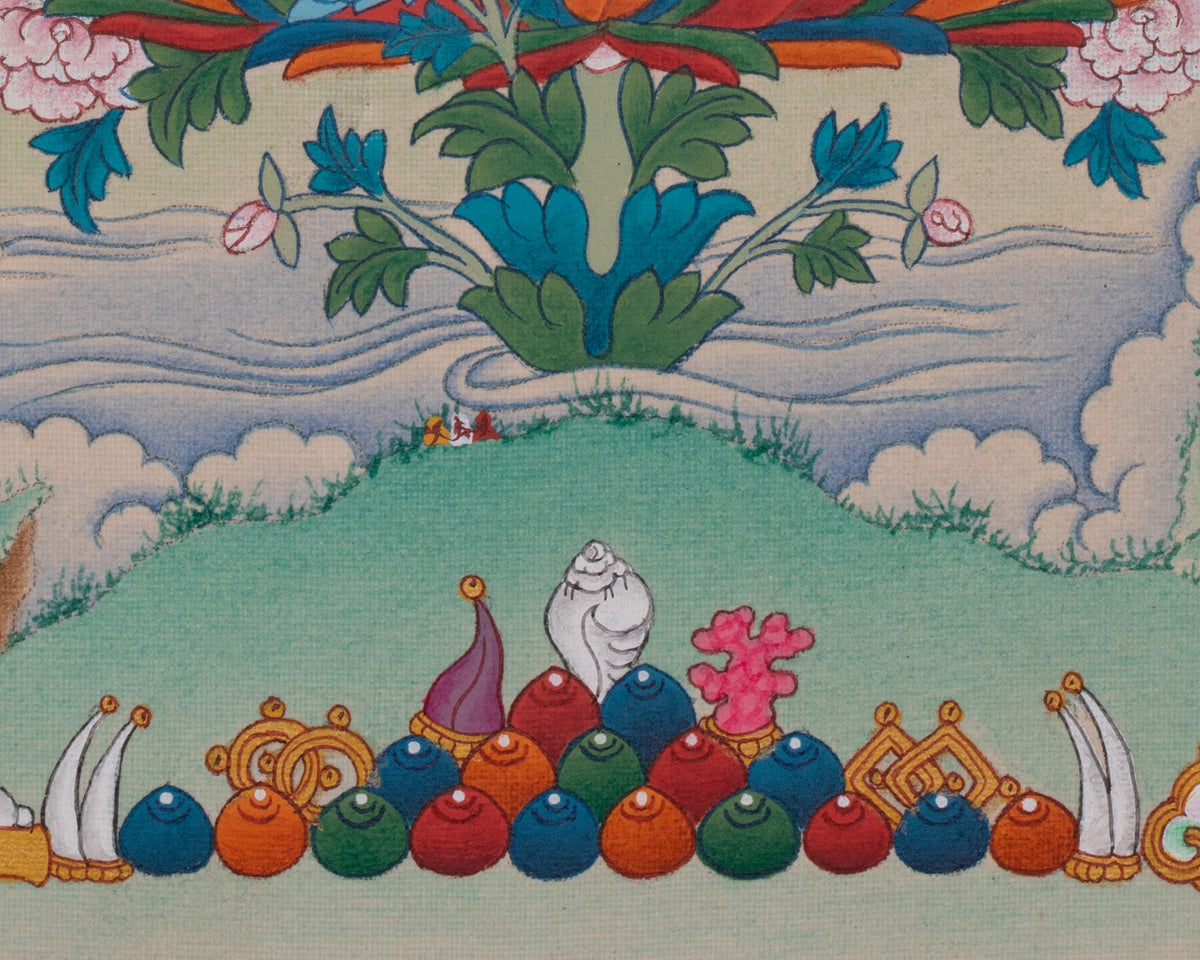 Hand-painted Green Tara Artwork | Shyama Tara | Compassion Deity