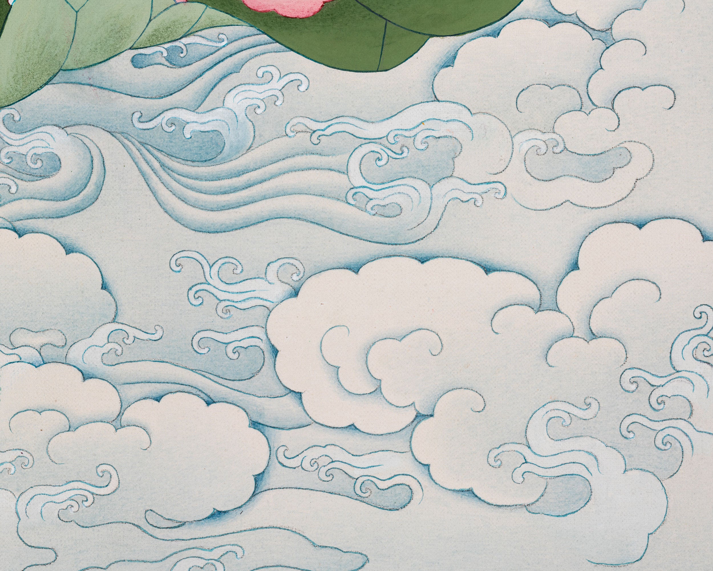 Red Buddha, Amitabha Canvas Print | Sacred Art of Infinite Light and Compassion