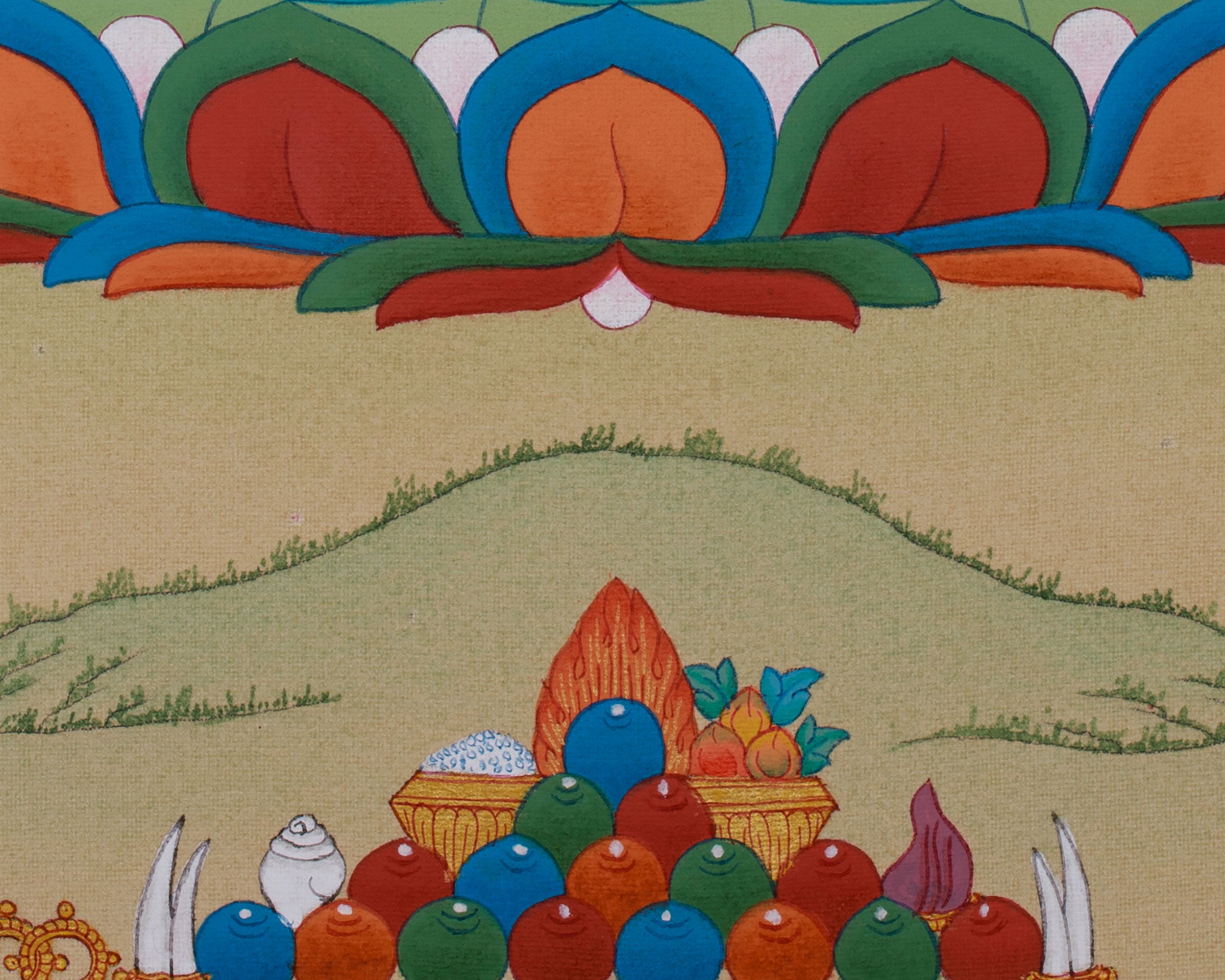The Deity of Compassion, Chenrezig Thangka | Avalokiteshvara Painting