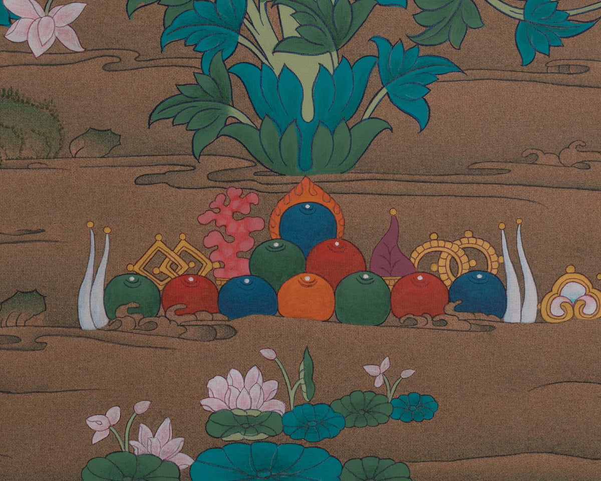 Green Tara Buddhist Painting | Shyama Tara | Protection Deity
