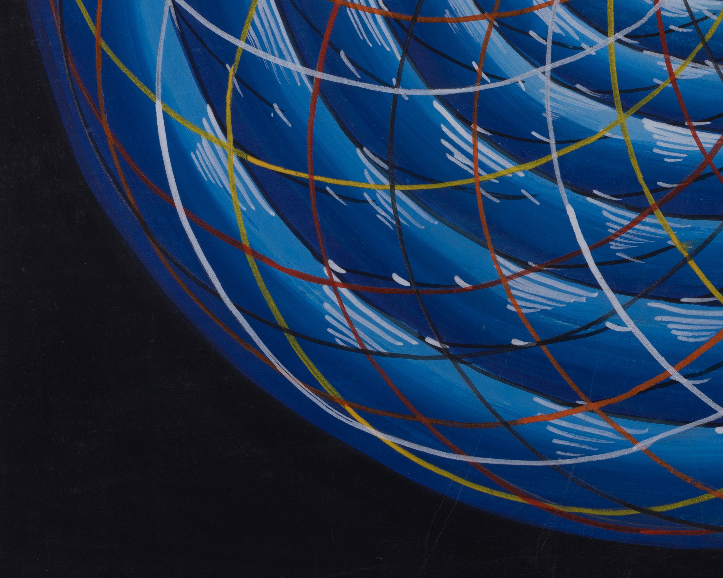 Hand-Painted Cosmic Mandala | Sacred Geometry Art