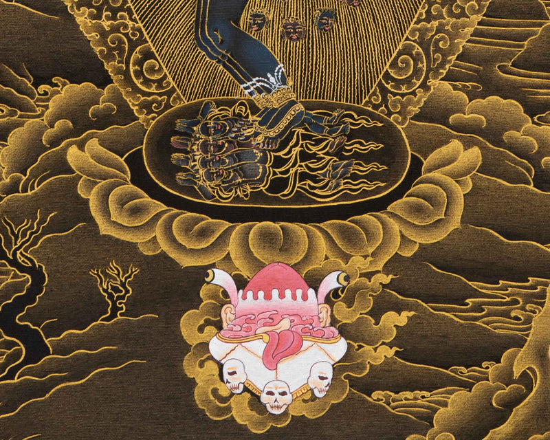 Yidam Hevajra Thangka | Thangka For Your Divine Protection | Hand-Painted Artwork