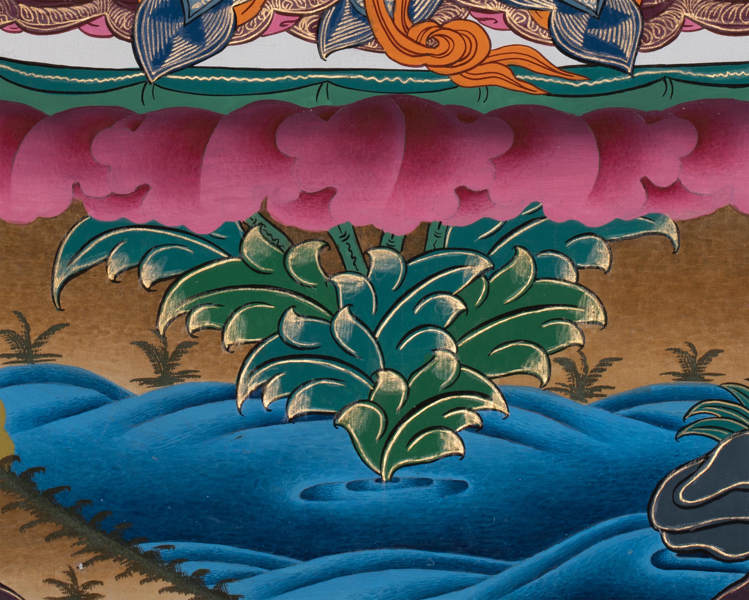 Manjushri, Buddha of Infinite Wisdom | Traditional Tibetan Thangka Art