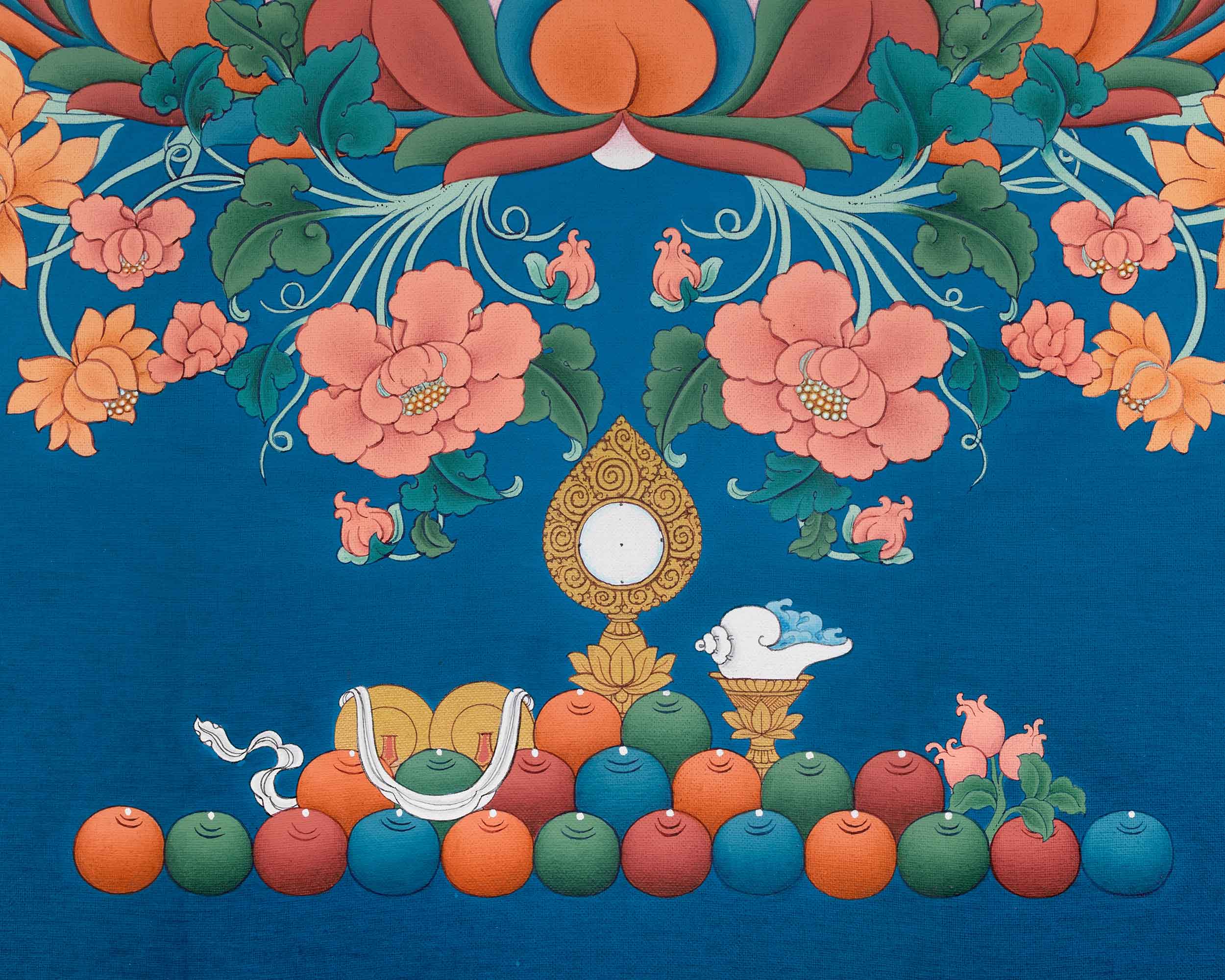 High-Quality Tibetan Goddess White Tara Print | Buddhist Deity of Healing and Longevity