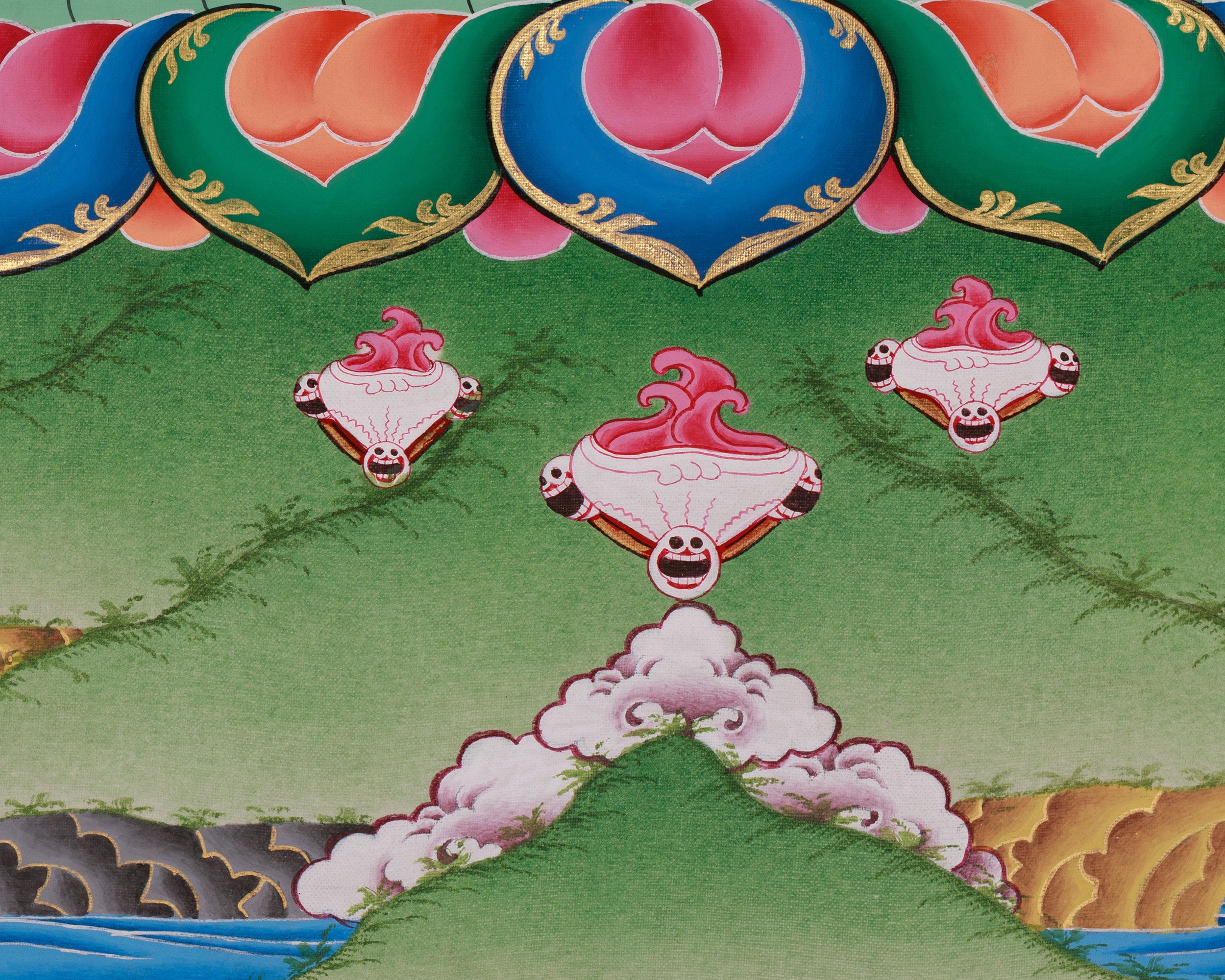 Traditional Thangka of Hayagriva | Buddhist Guardian and Tantric Deity