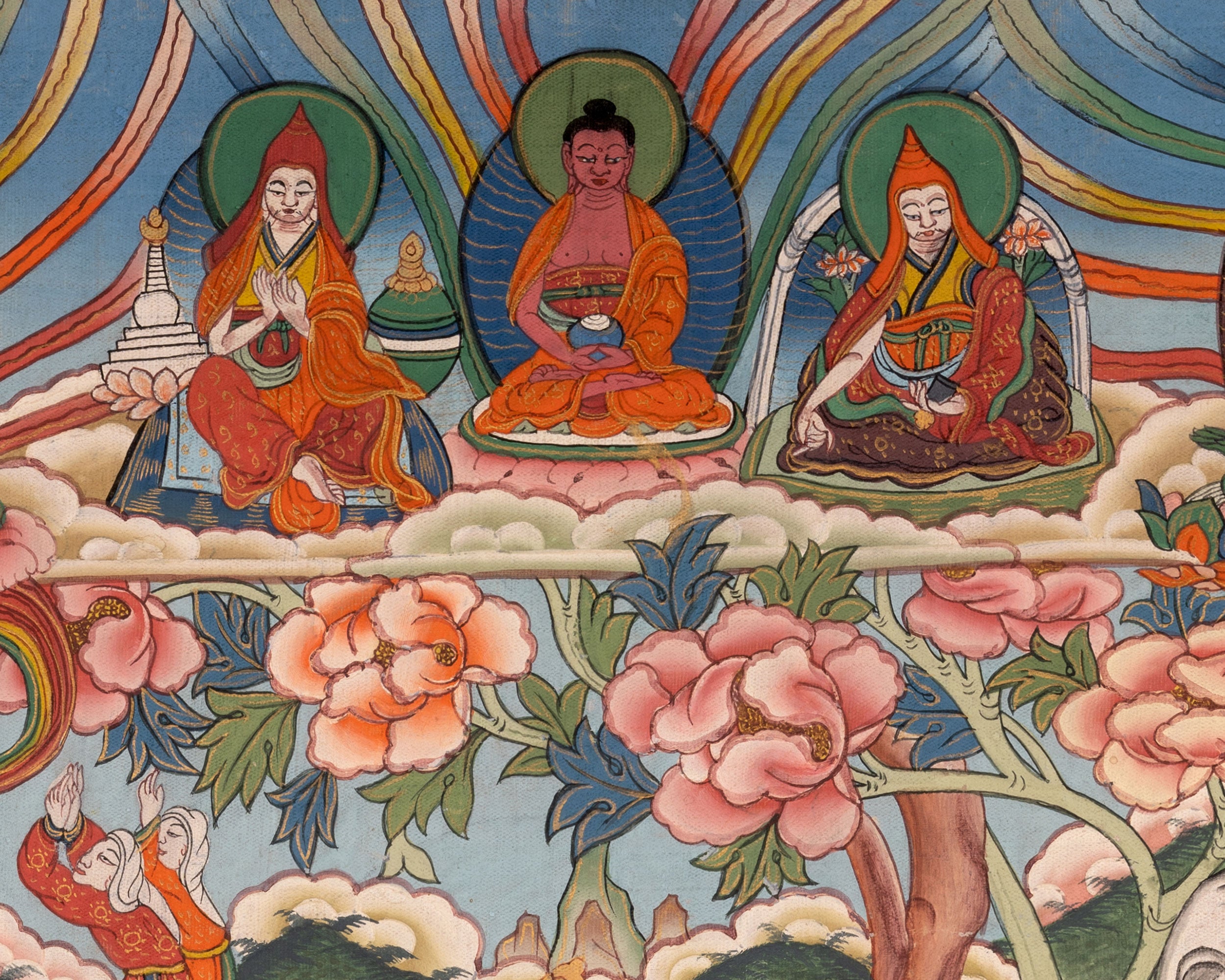 Healing Green Tara Thangka | Healing Female Deity Painting | Wall Decors