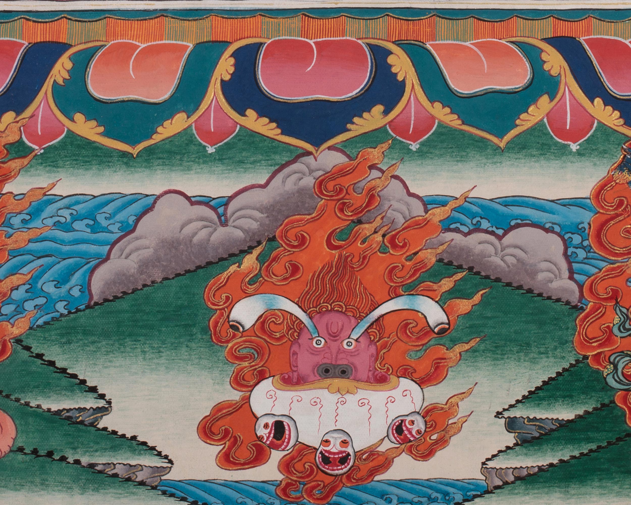 Heruka Yamantaka Thangka | The Wrathful Conqueror of Death