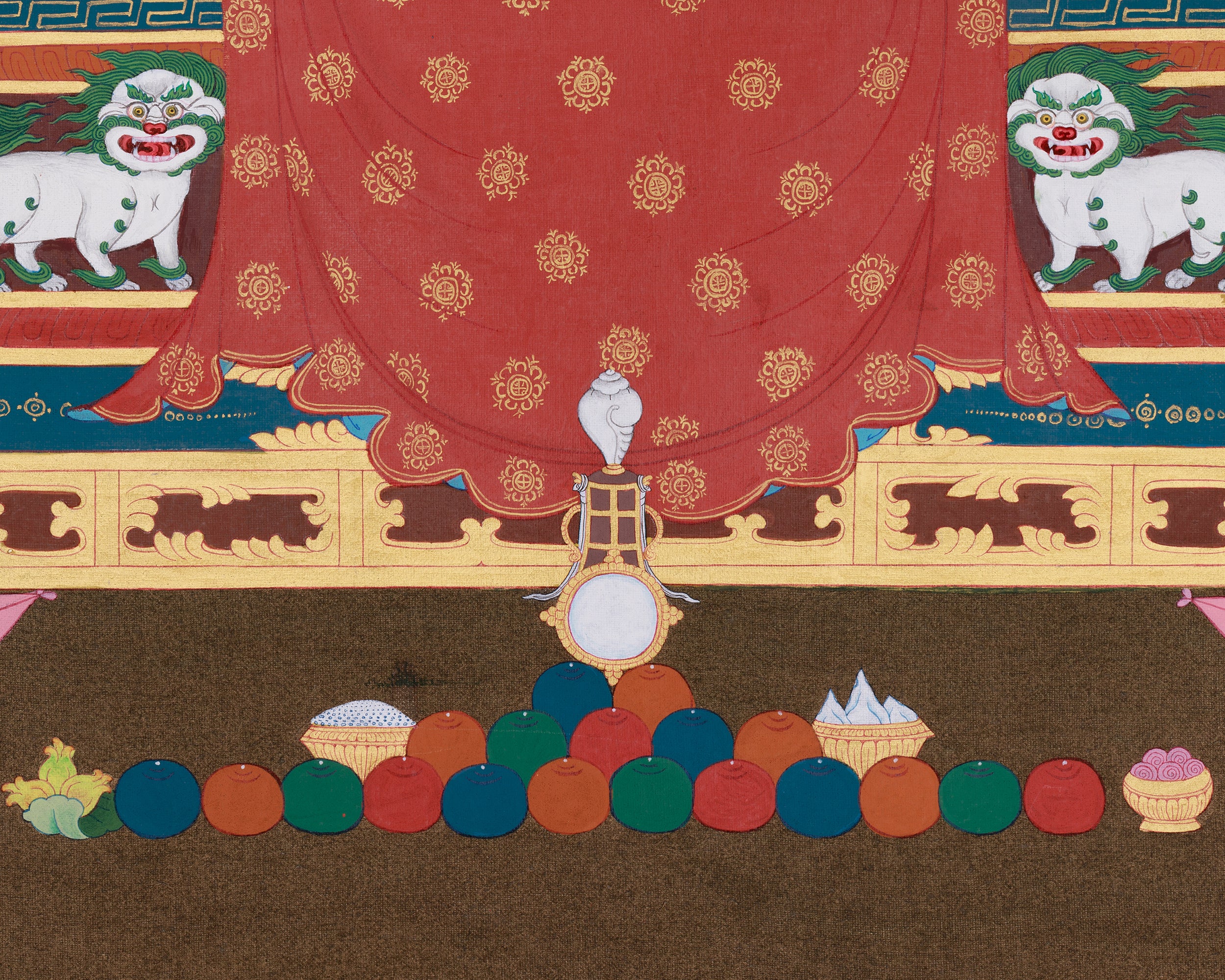 Tibetan Buddha Shakyamuni with Disciples | Siddhartha Gautama | Compassion and Wisdom