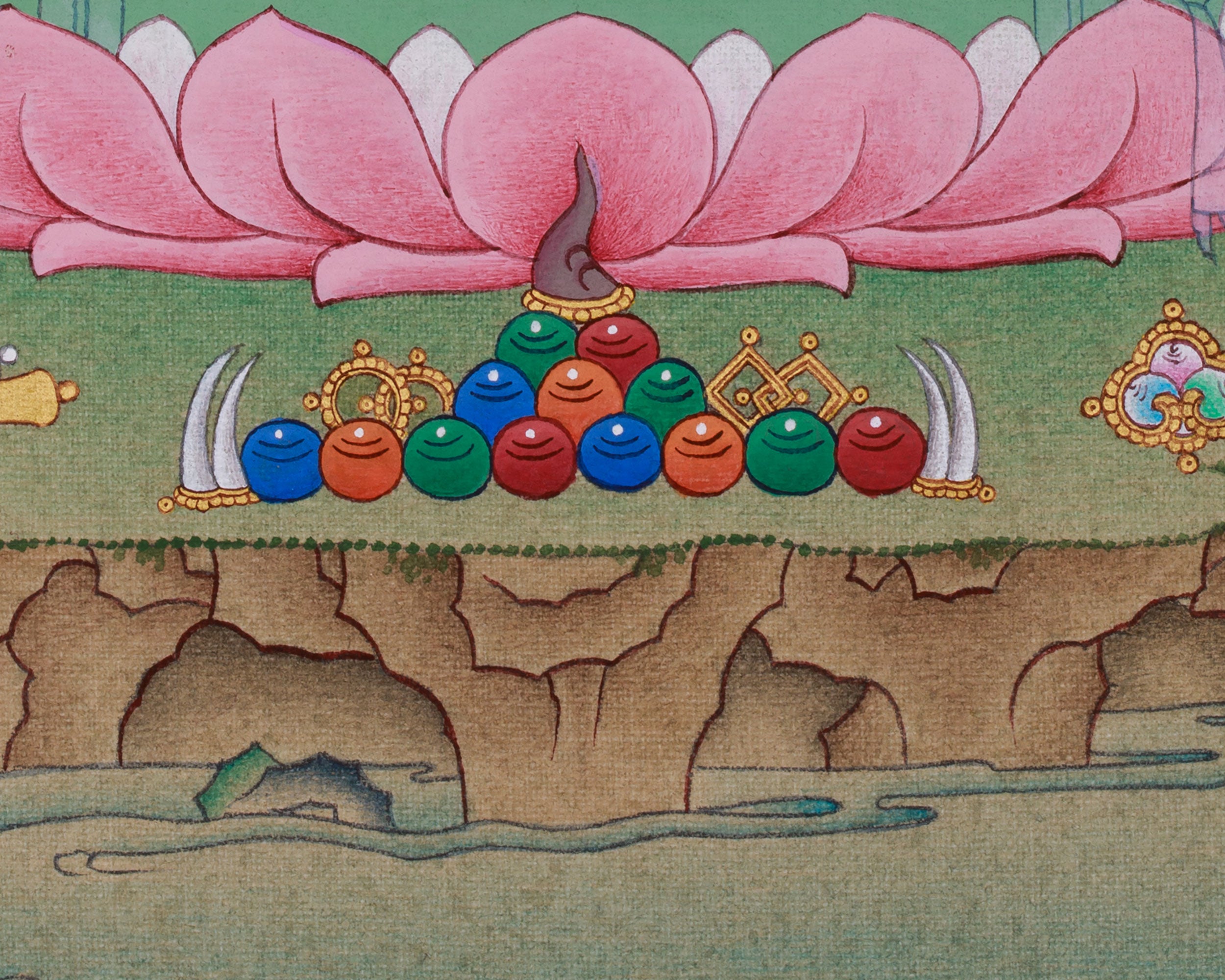 Four Armed Chenrezig Thangka | Avalokiteshvara’s Boundless Compassion