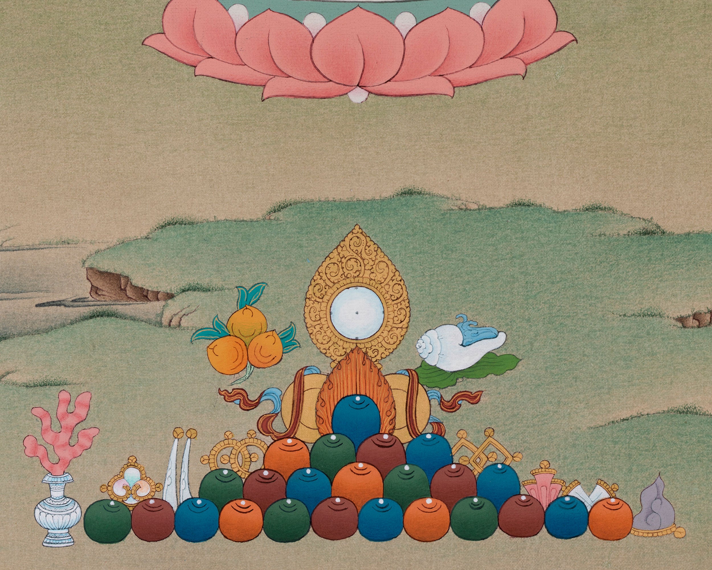 Buddha Amitabha Canvas Print | Rare Tibetan Artwork of the Buddha of Infinite Light