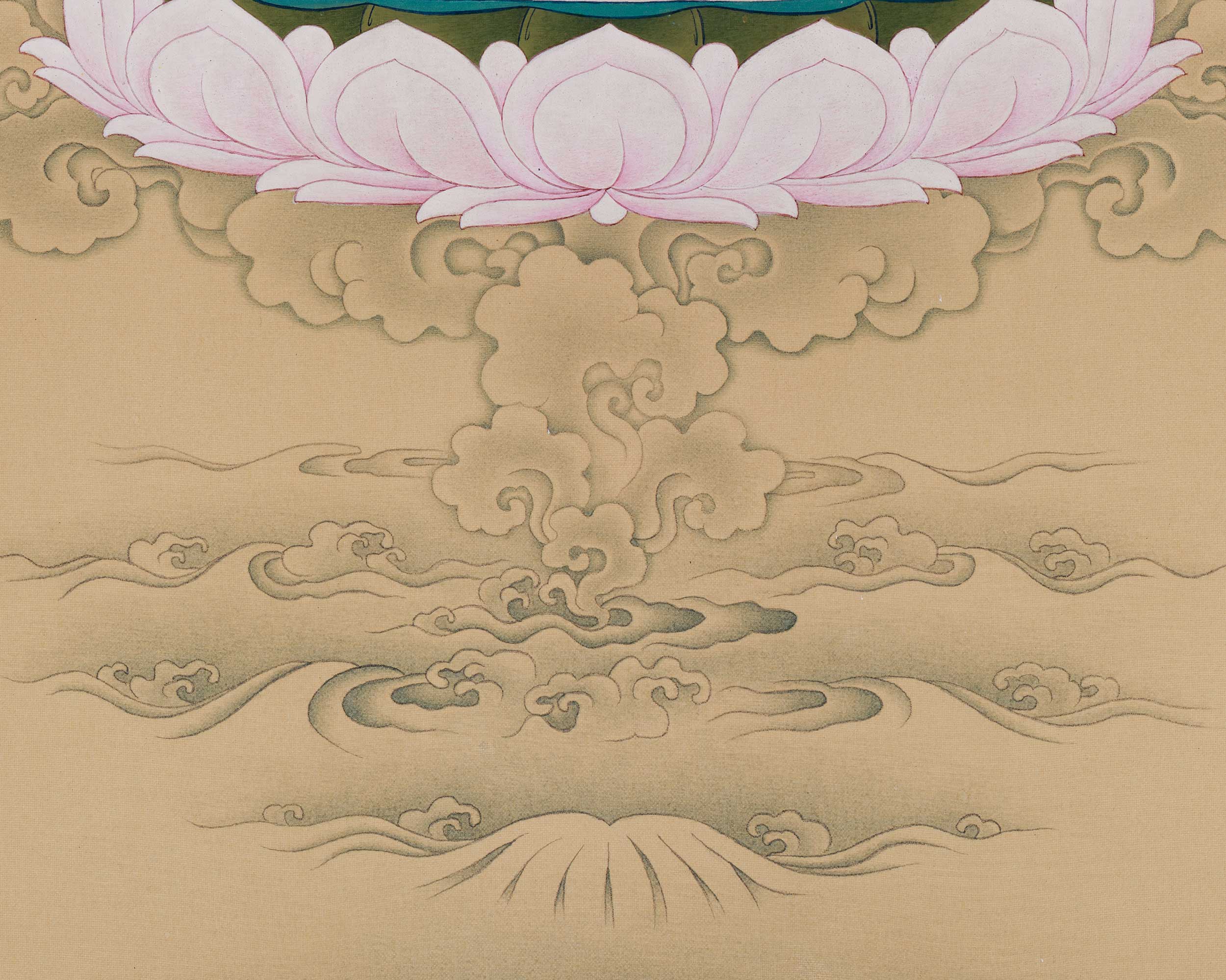 Seven-Eyed Goddess White Tara Thangka | Tibetan Female Buddha Who Sees All and Heals All