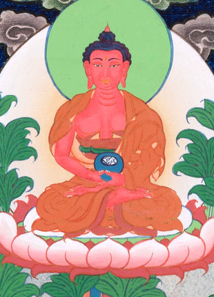 Green Tara Thangka with Other Deities | Wall Art for Tranquility