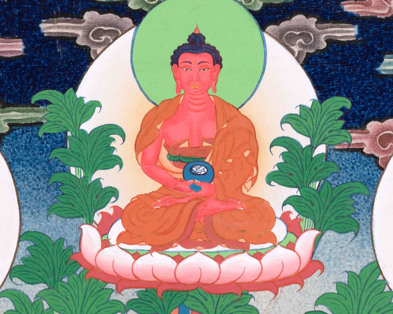 Green Tara Thangka with Other Deities | Wall Art for Tranquility