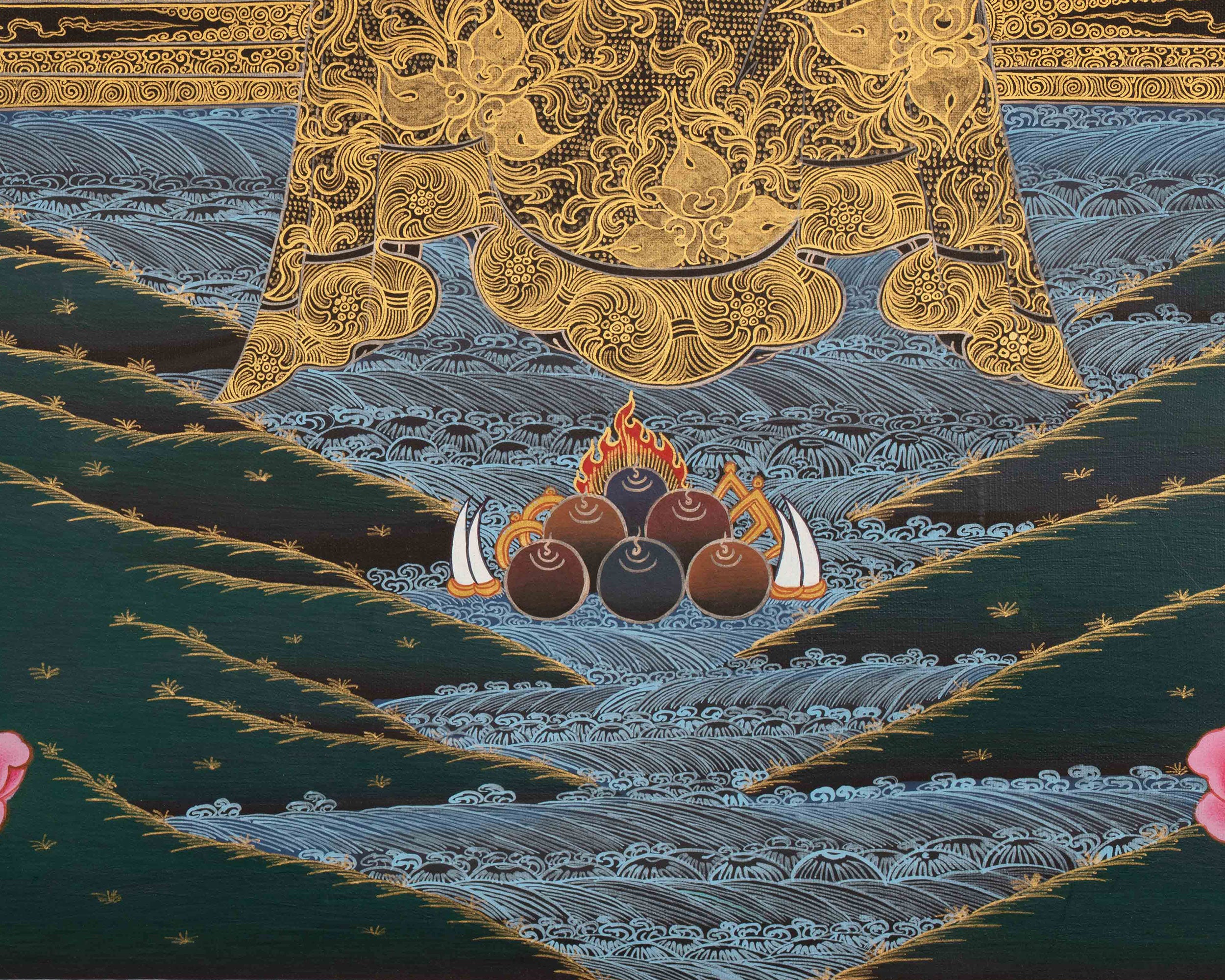 Blue Medicine Buddha Artwork | Spiritual Symbol of Healing Energy