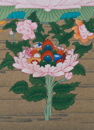 Hindu Goddess Saraswati Thangka | Wisdom & Knowledge Blessing