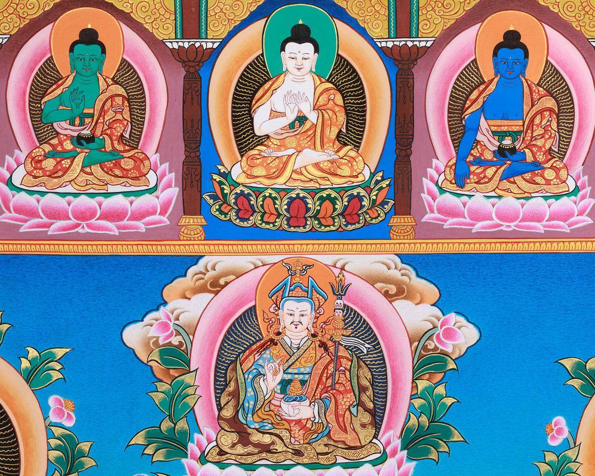 Sacred Bodhisattva Art | Traditional Thangka | Meditation Altar