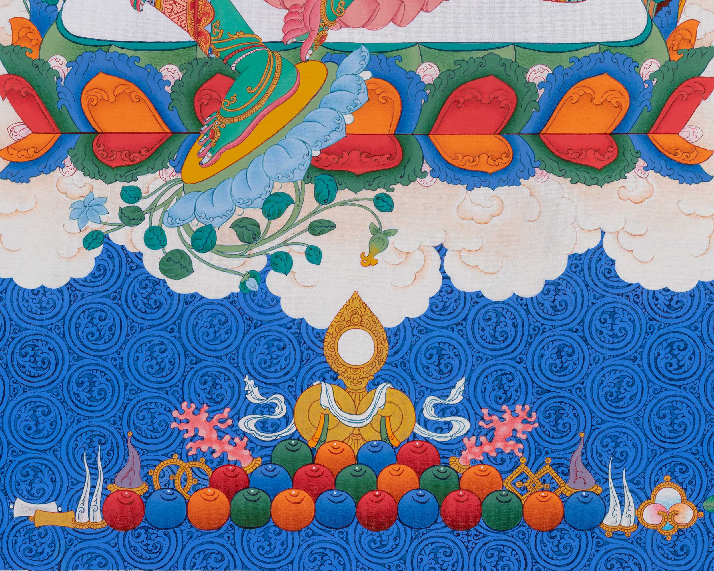 Exceptional Green Tara Thangka from Enlightenment Studio